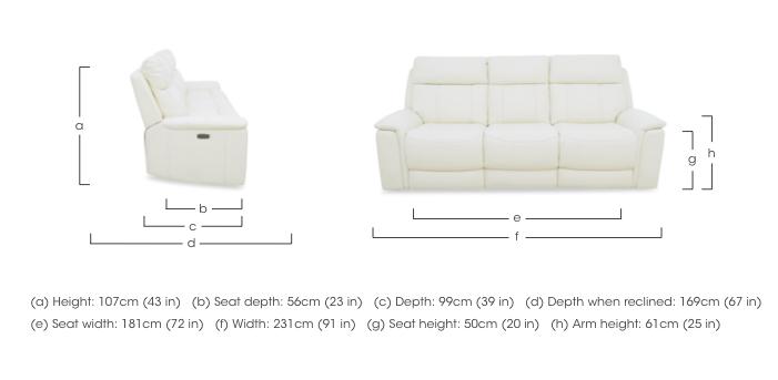 Chill Leather 3 Seater Sofa in  on Furniture Village