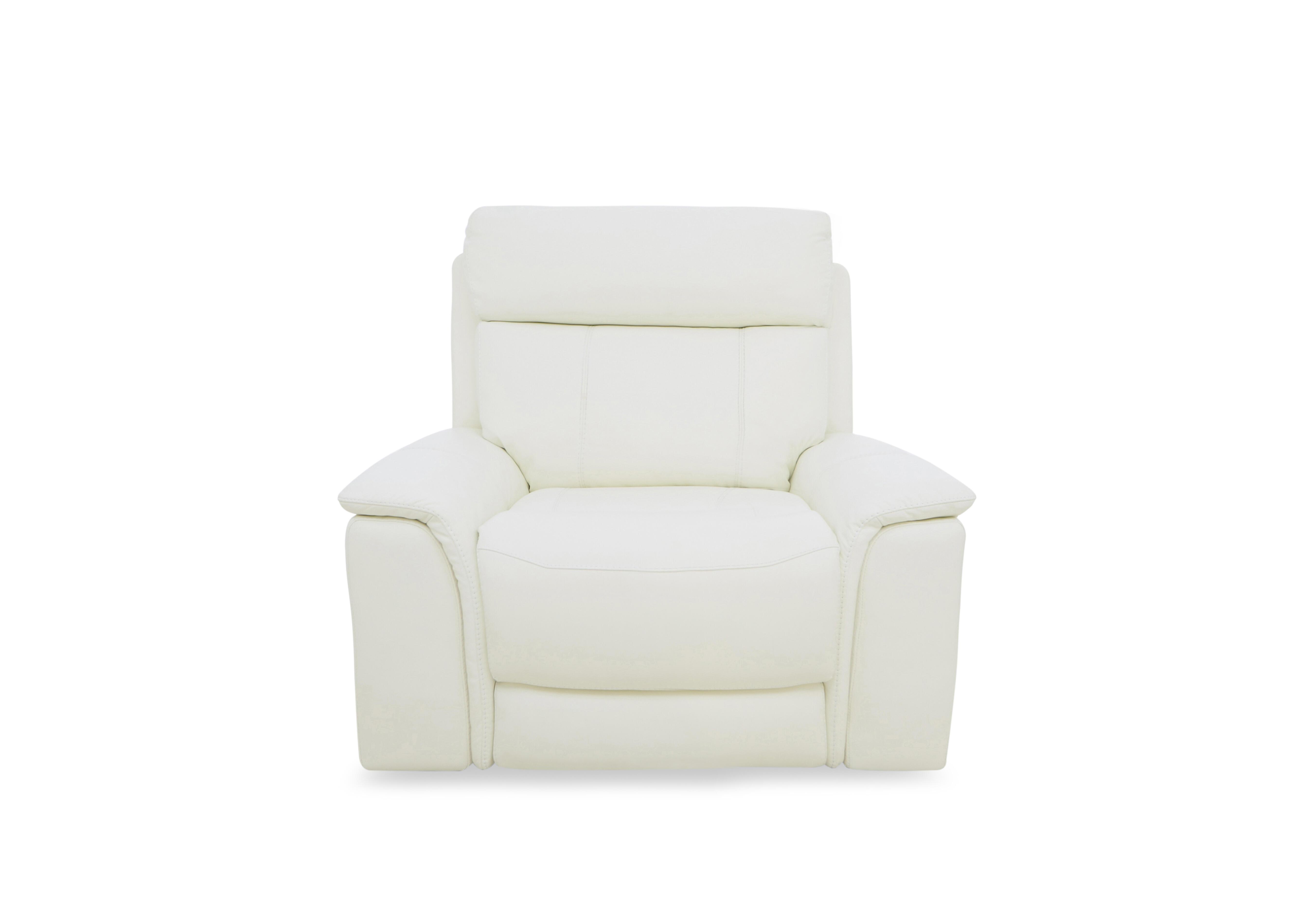 Chill Leather Chair in Bv-744d Star White on Furniture Village