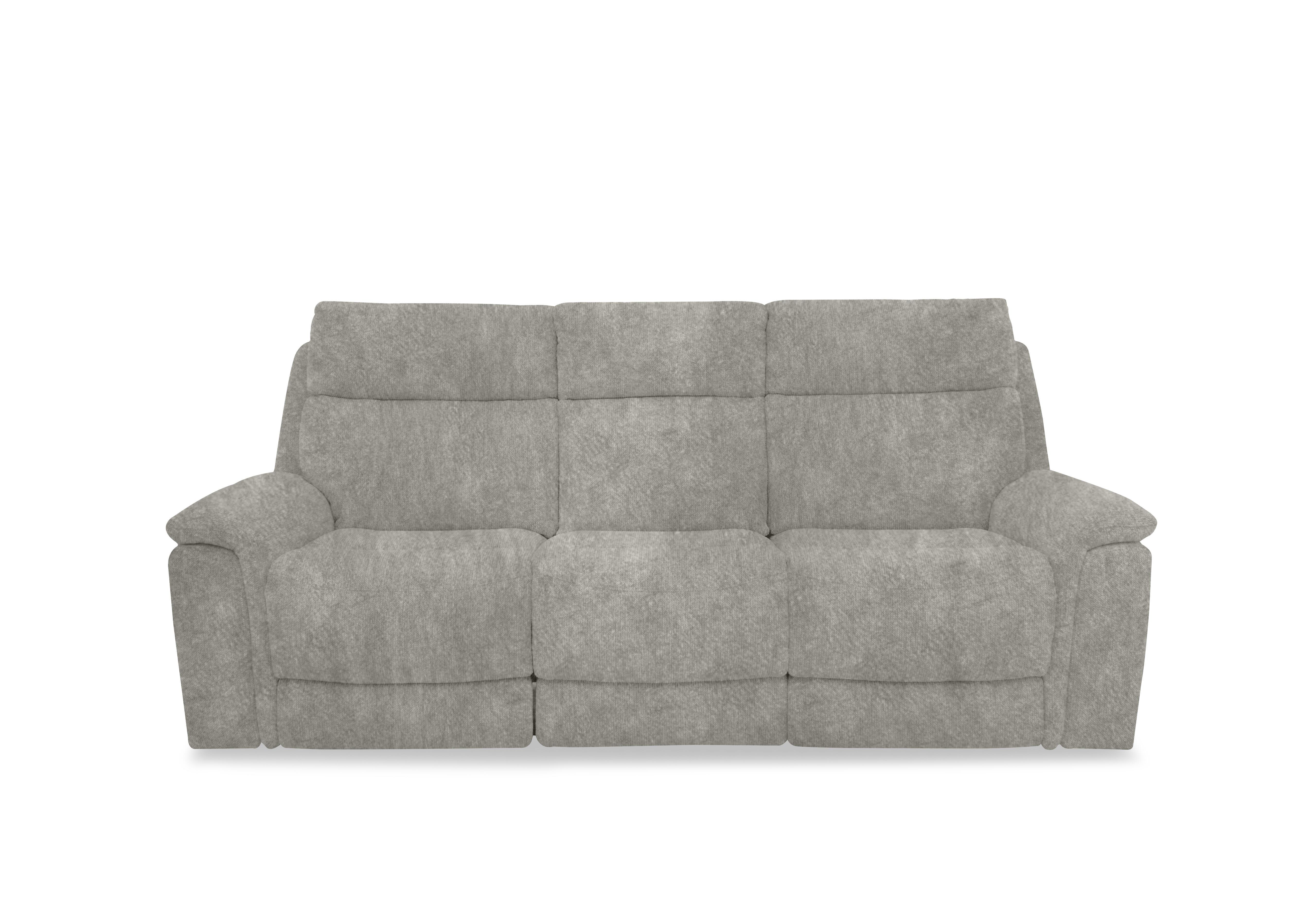 Chill Fabric 3 Seater Power Recliner Sofa with Bluetooth and Drop Down Console in Bfa-Bnn-R28 Grey on Furniture Village