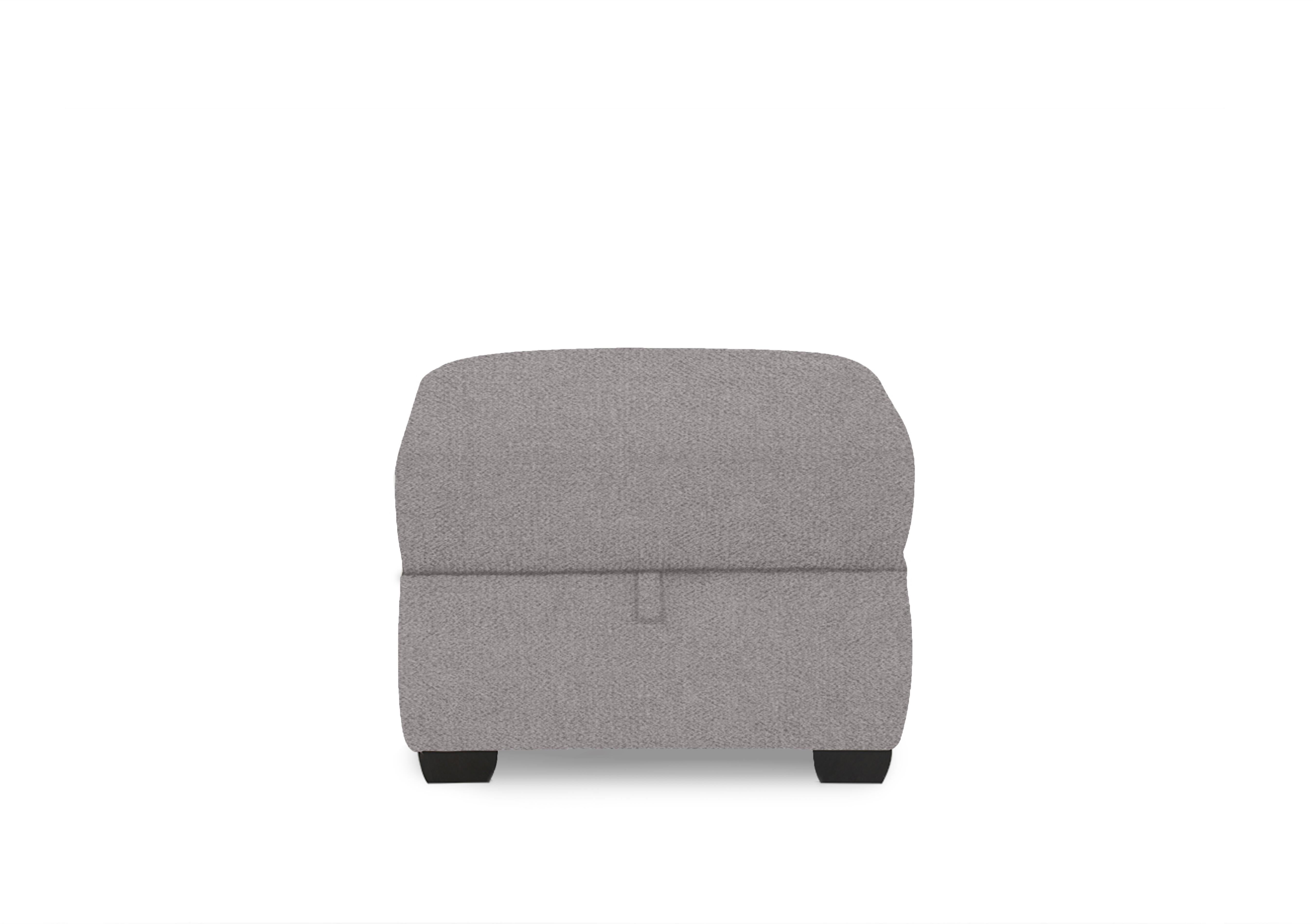 Chill Fabric Storage Footstool in Fab-Meo-R27 Pewter on Furniture Village
