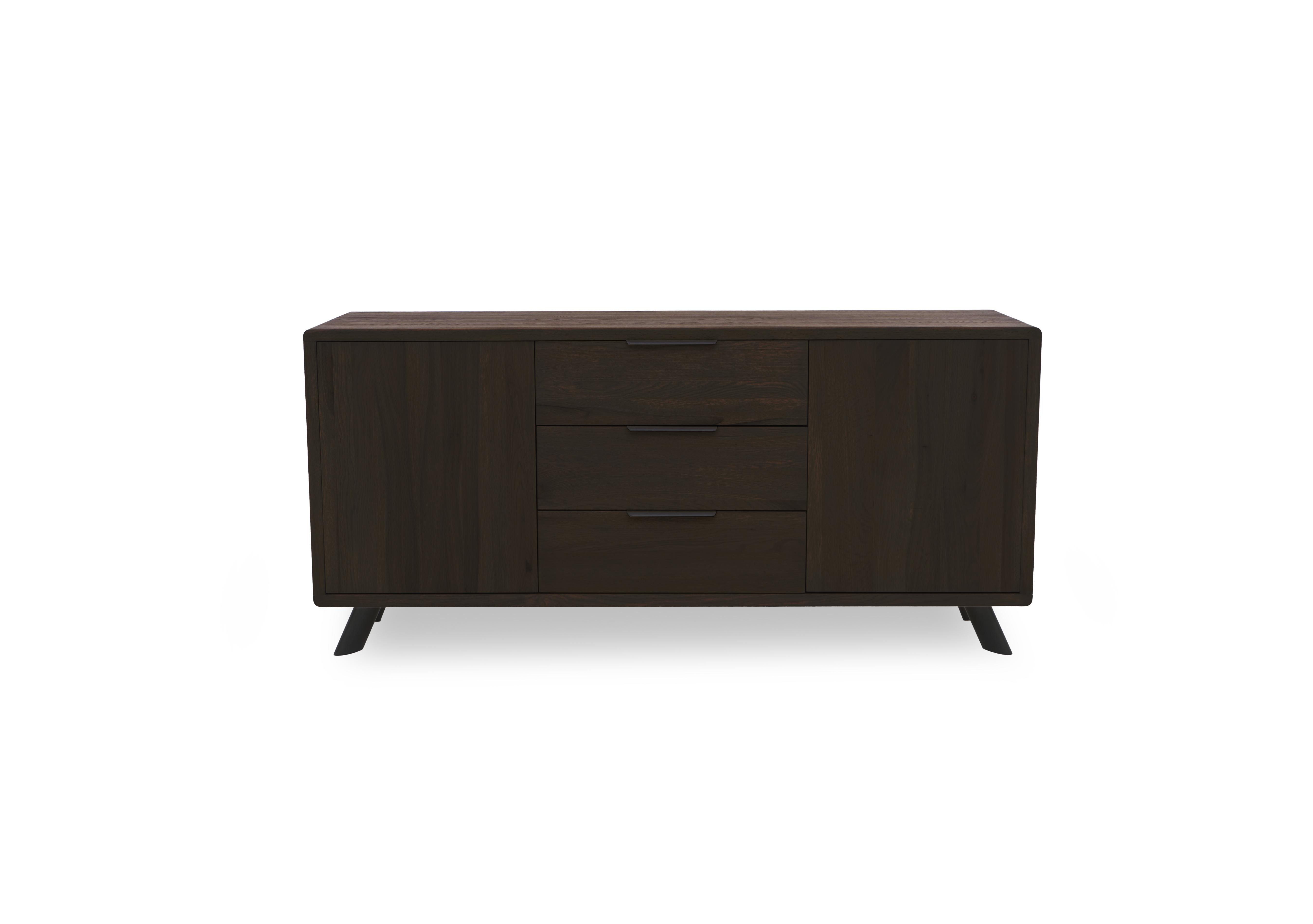 Athena 2 Door 3 Drawer Sideboard in 2 Smoked on Furniture Village