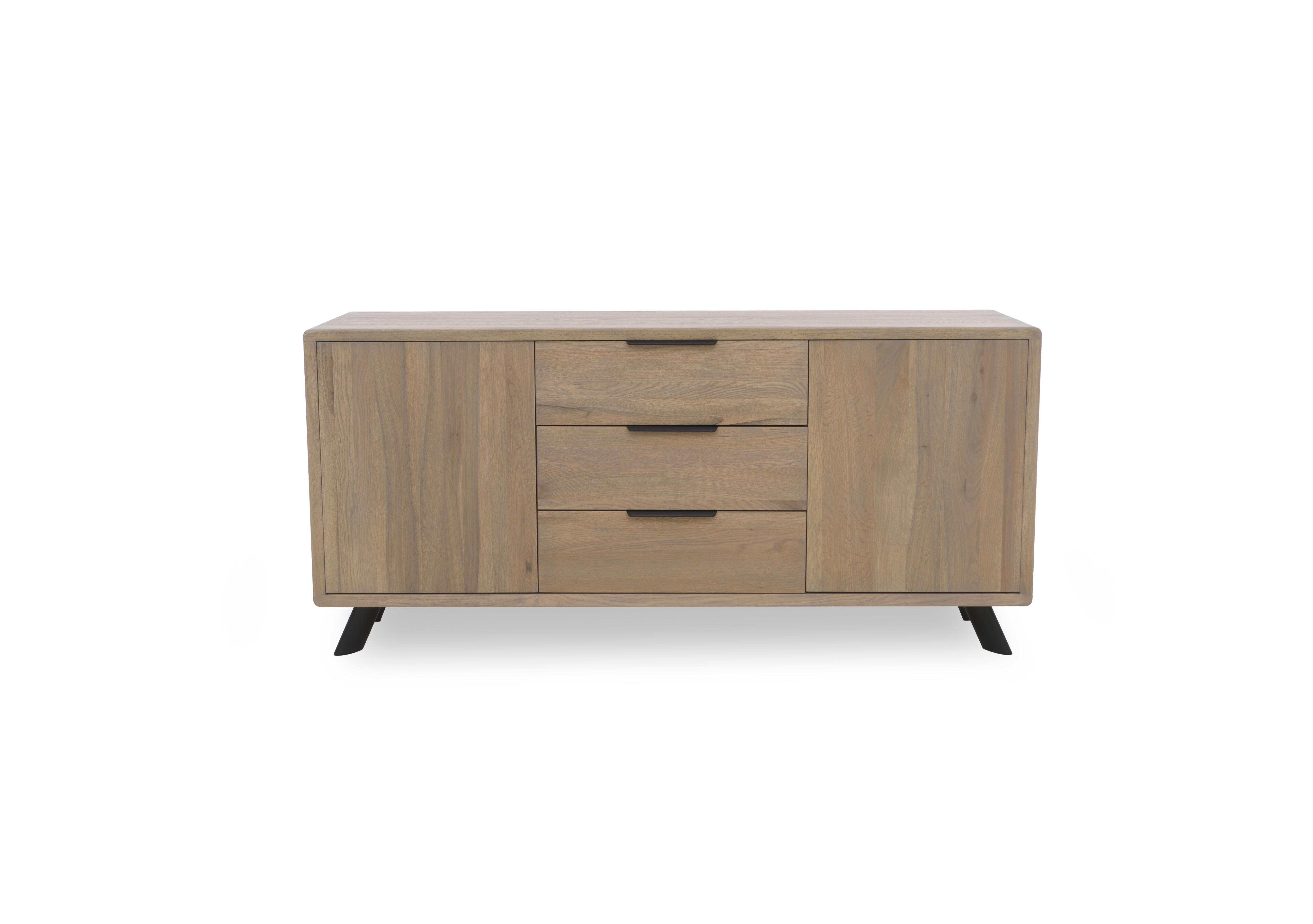 Athena 2 Door 3 Drawer Sideboard in 33 Storm Wood on Furniture Village