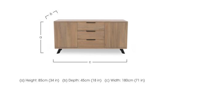 Athena 2 Door 3 Drawer Sideboard in  on Furniture Village