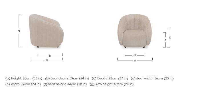 Gemini Fabric Accent Chair in  on Furniture Village