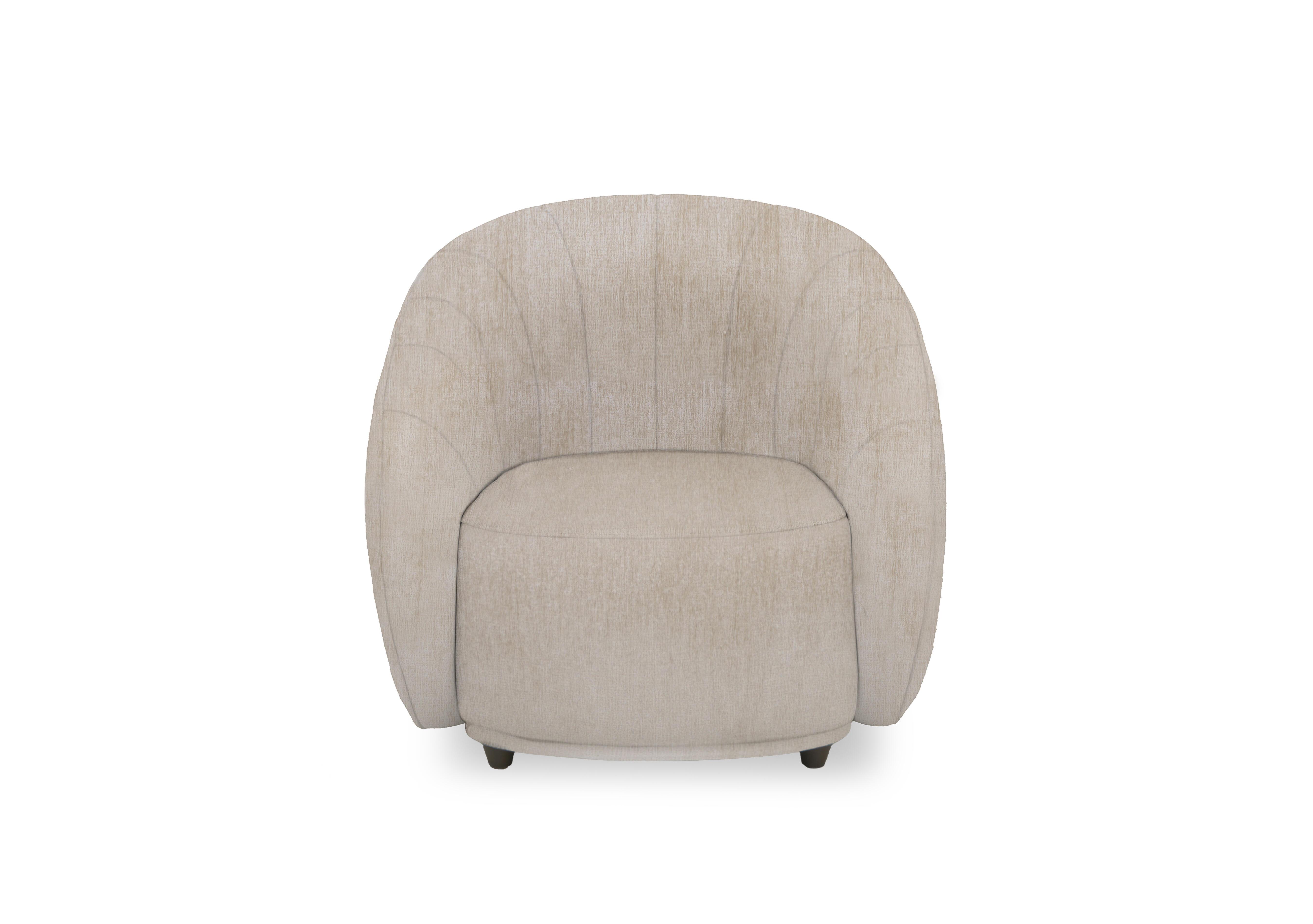 Gemini Fabric Accent Chair in Fab-Crn-R120 Beige on Furniture Village