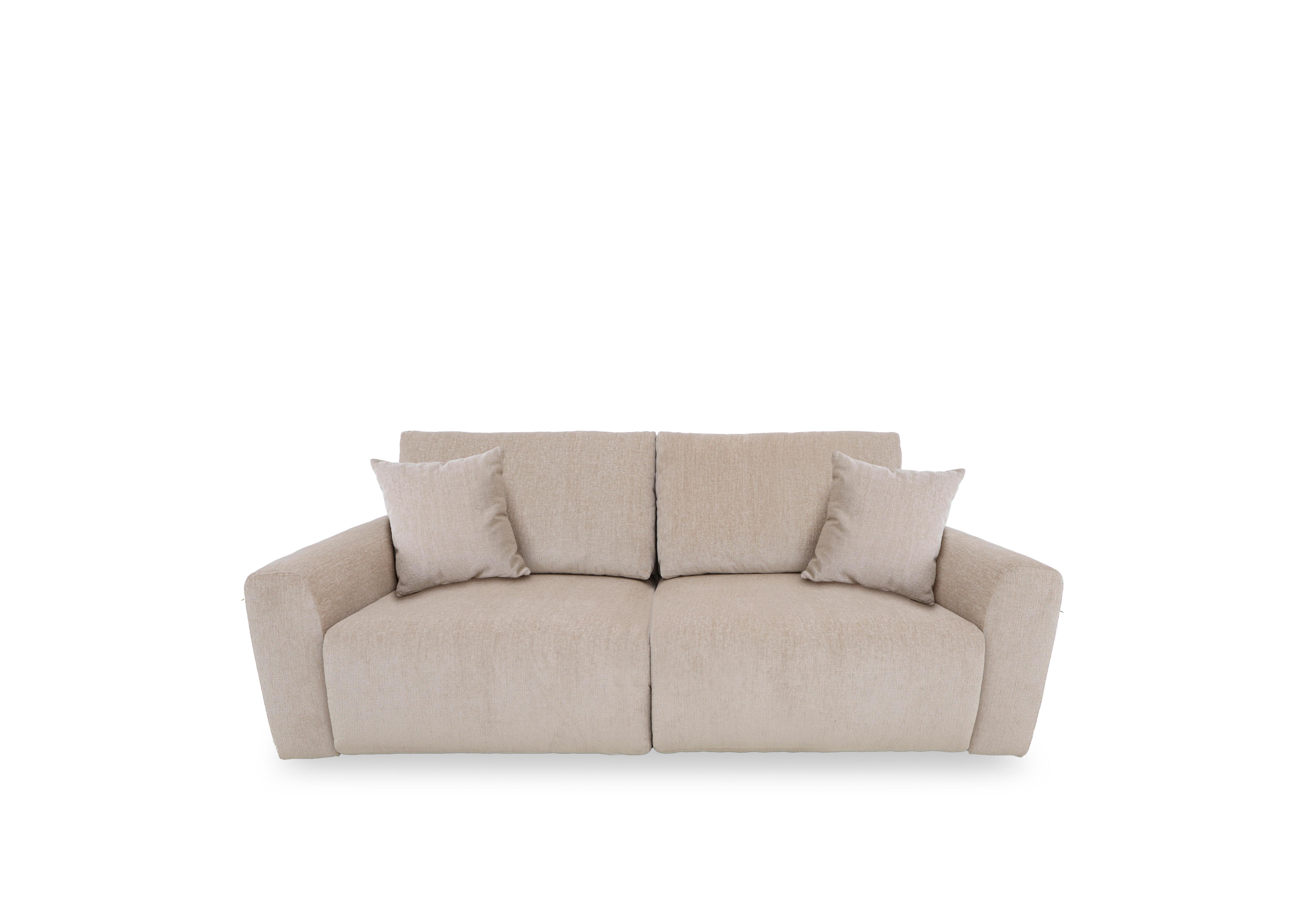 Gemini Fabric 2 Seater Remote Control Power Glider Sofa in Fab-Crn-R120 Beige on Furniture Village