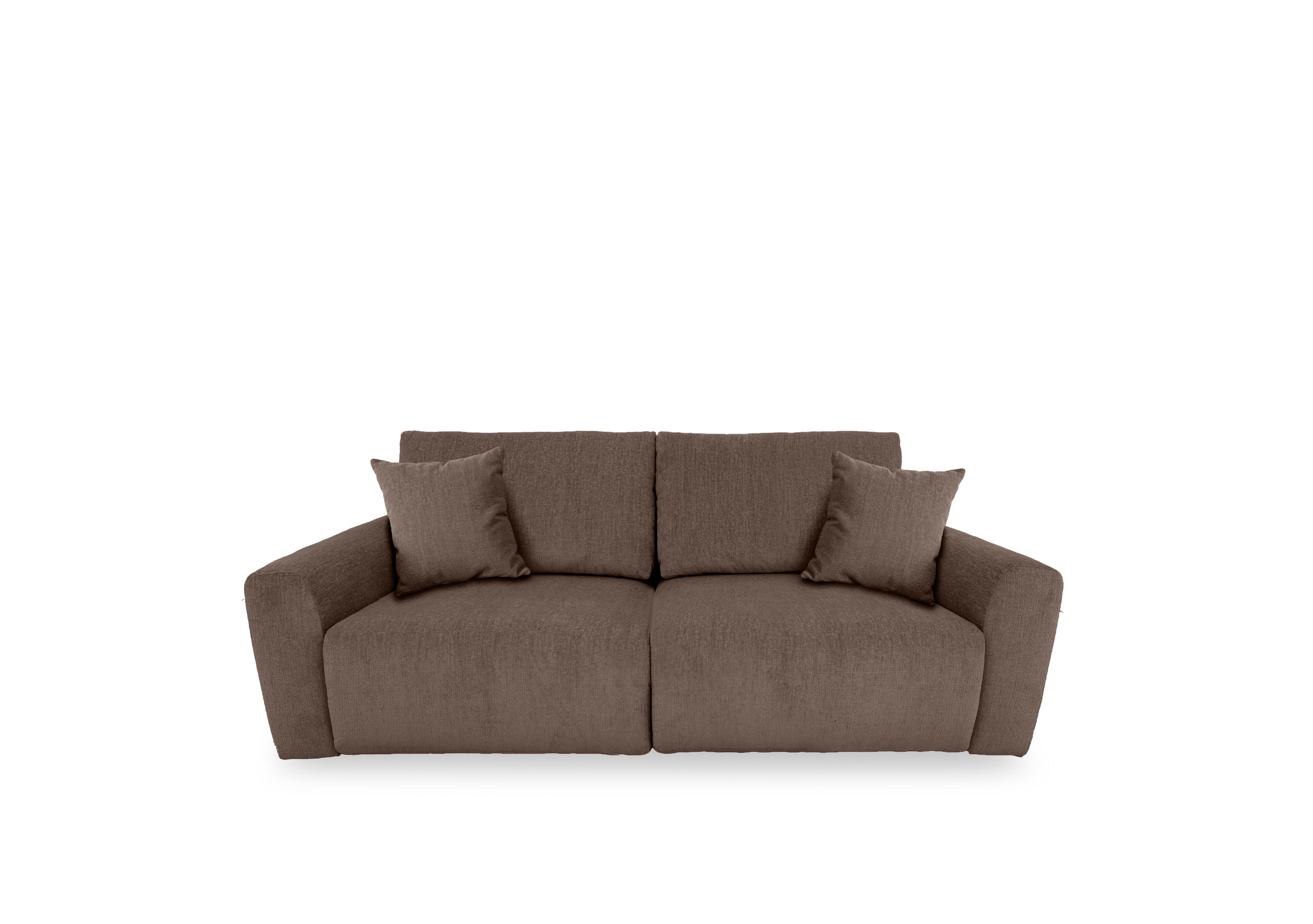 Gemini Fabric 2 Seater Power Glider Sofa in Fab-Crn-R431 Brown on Furniture Village