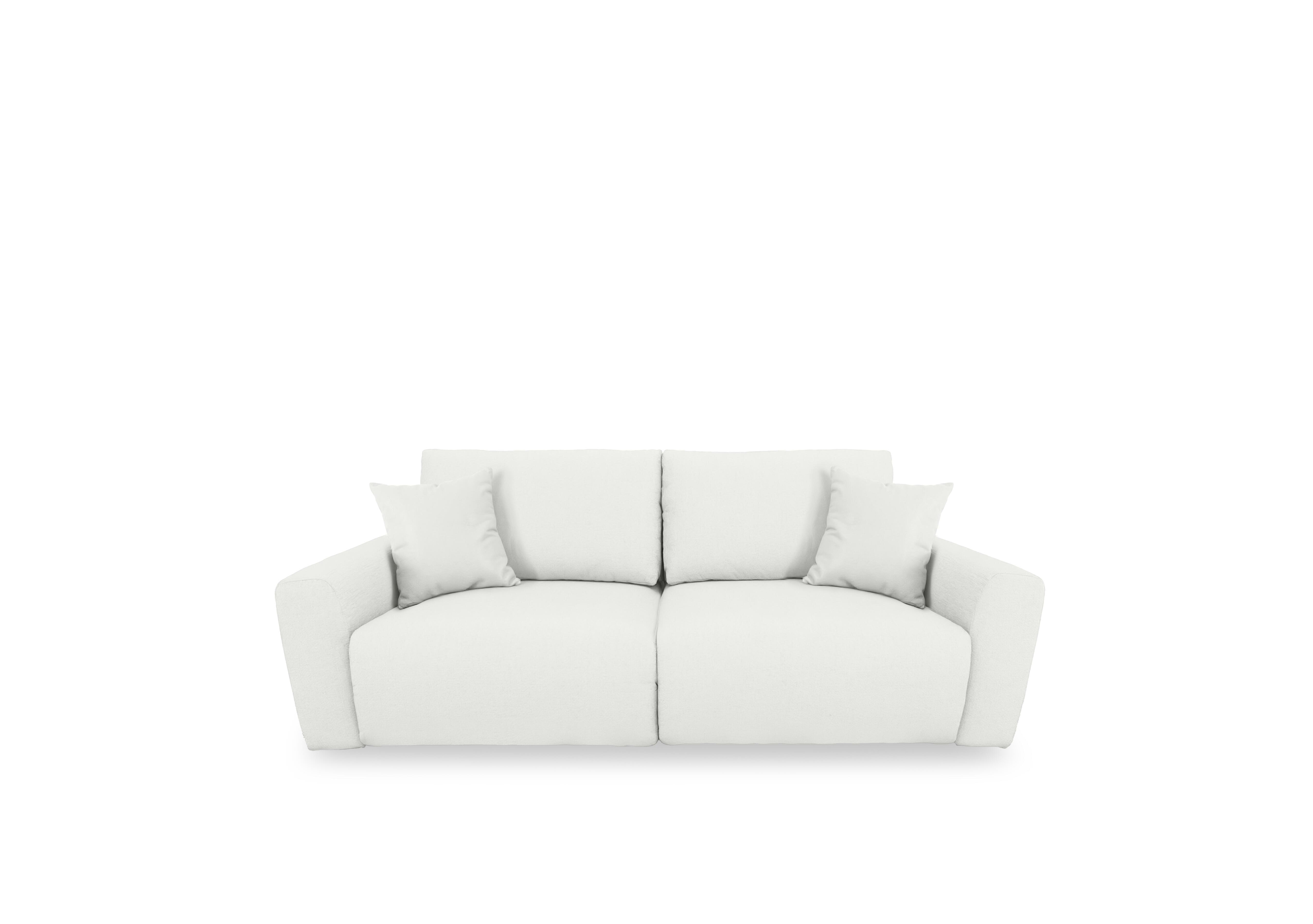 Gemini Leather 2 Seater Remote Control Power Glider Sofa in Nc-744d Star White on Furniture Village