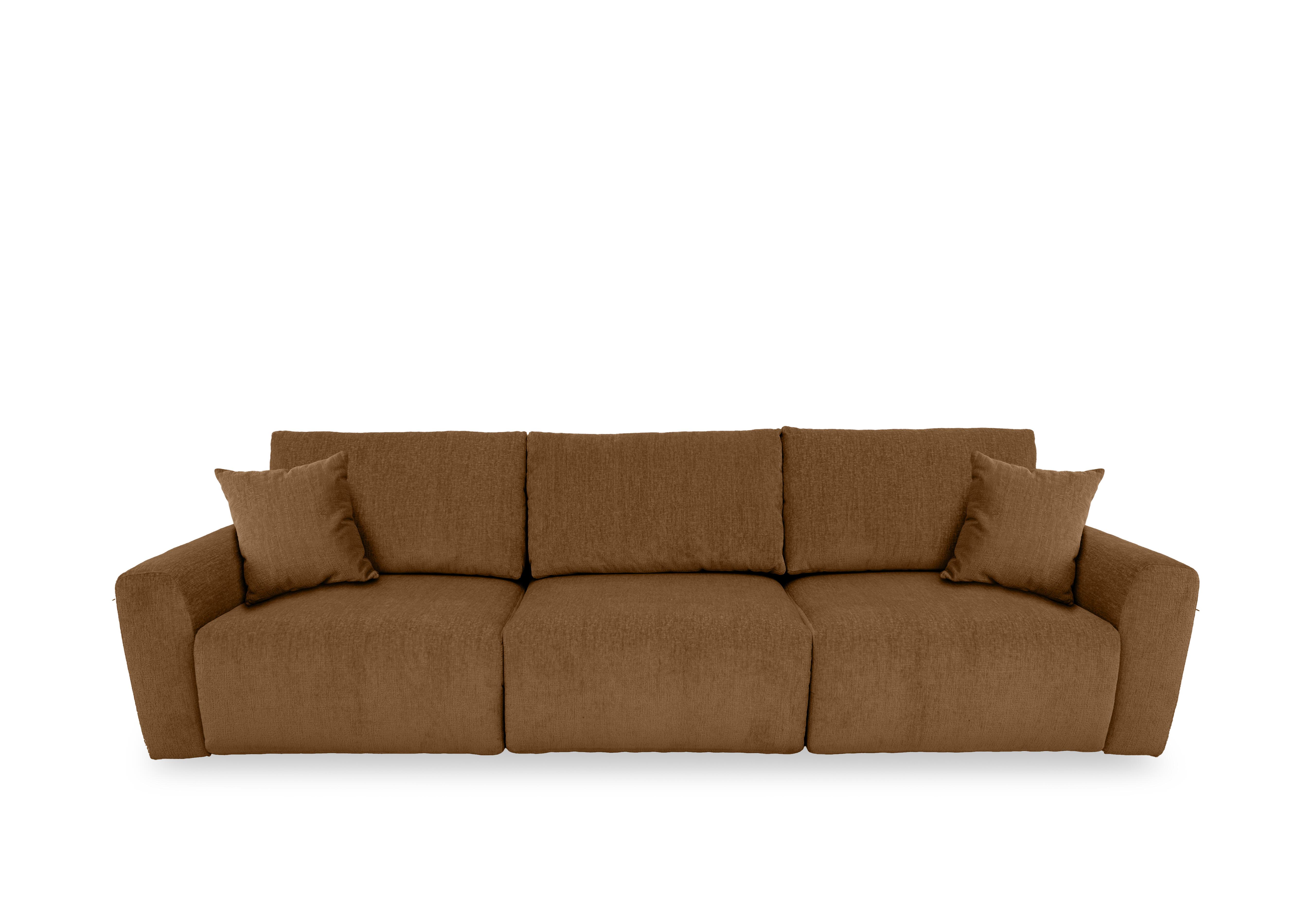 Gemini Fabric 3 Seater Power Glider Sofa in Fab-Crn-R272 Tumeric on Furniture Village