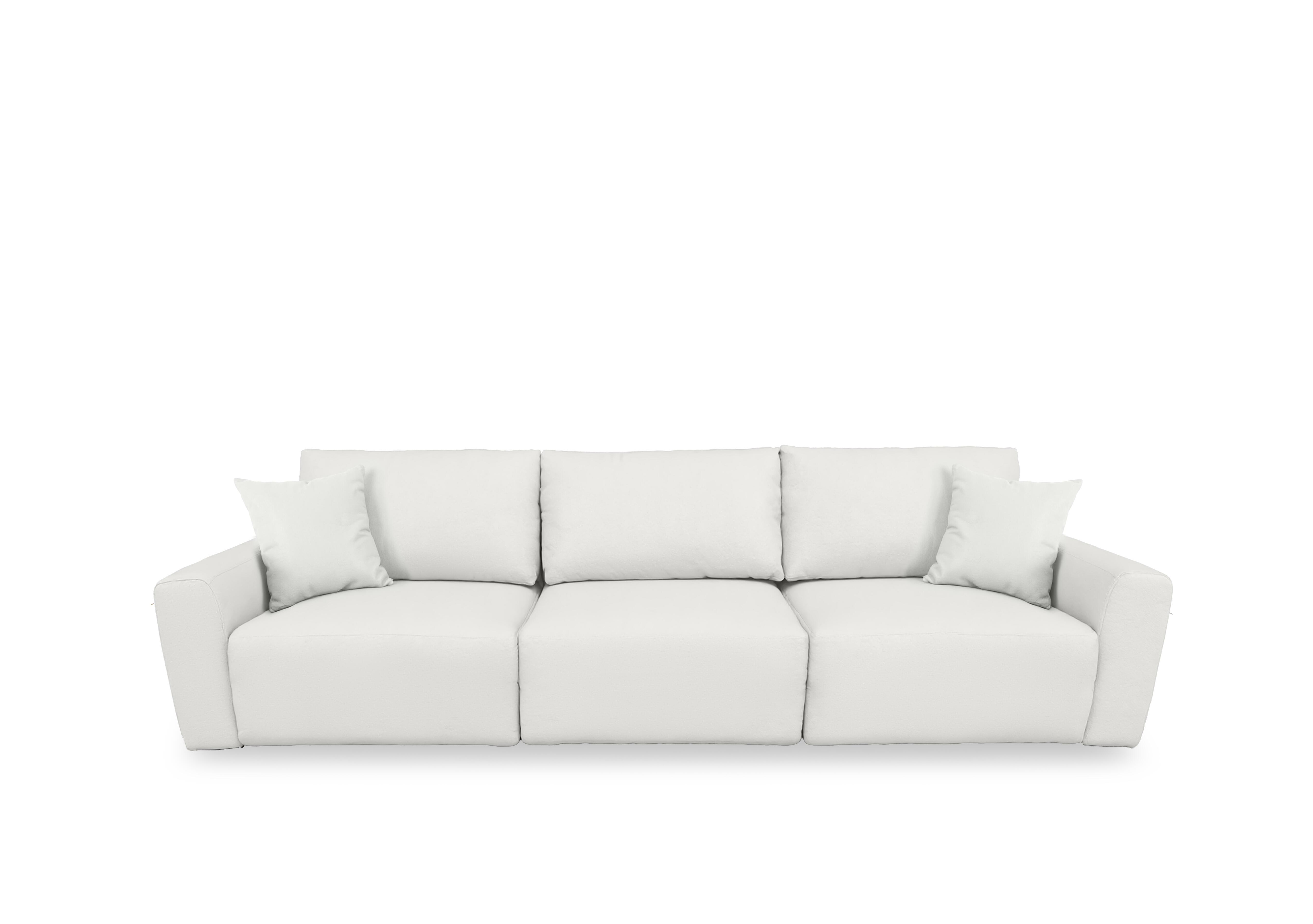 Gemini Leather 3 Seater Remote Control Power Glider Sofa in Nc-744d Star White on Furniture Village