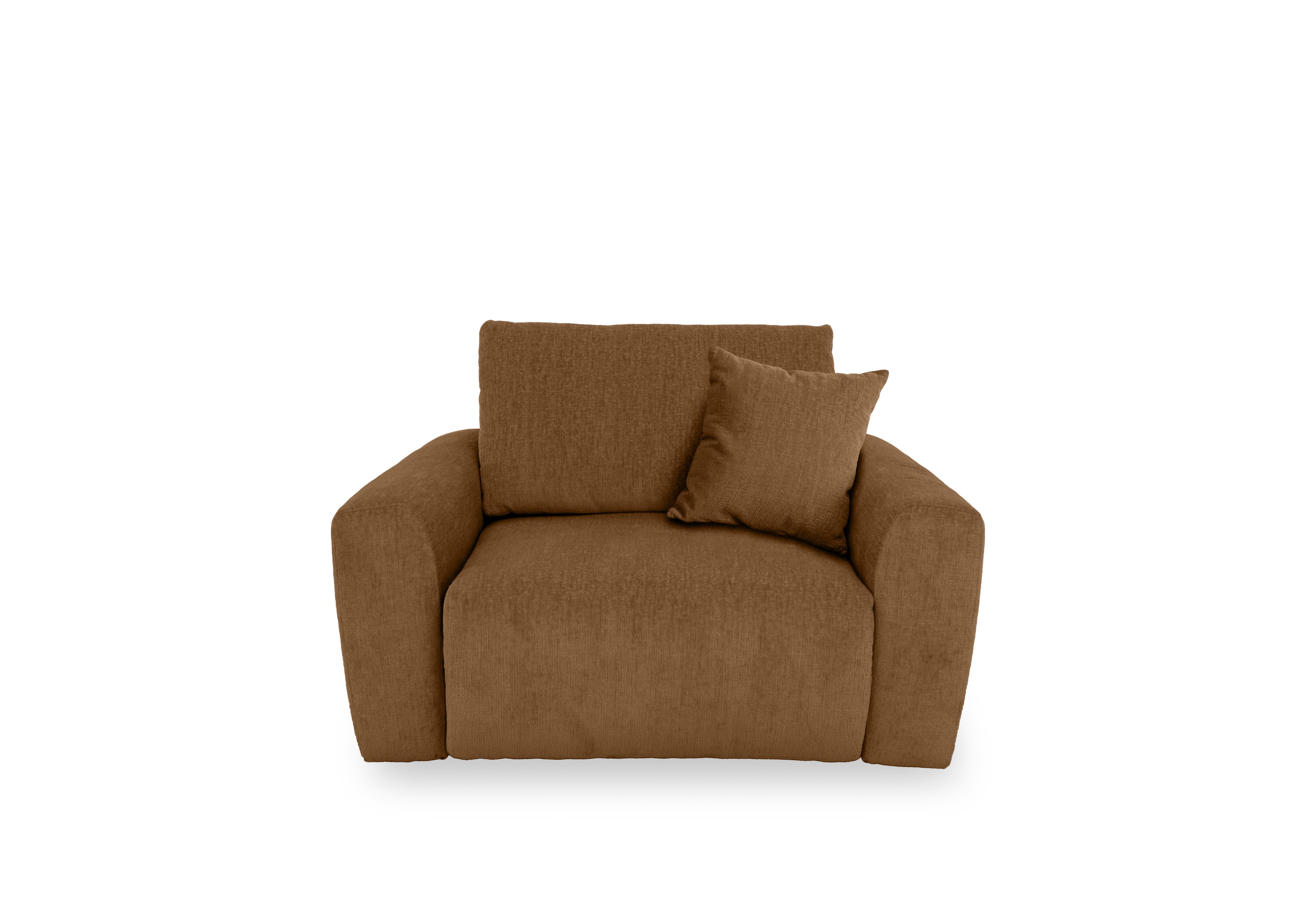 Gemini Fabric Power Glider Chair in Fab-Crn-R272 Tumeric on Furniture Village