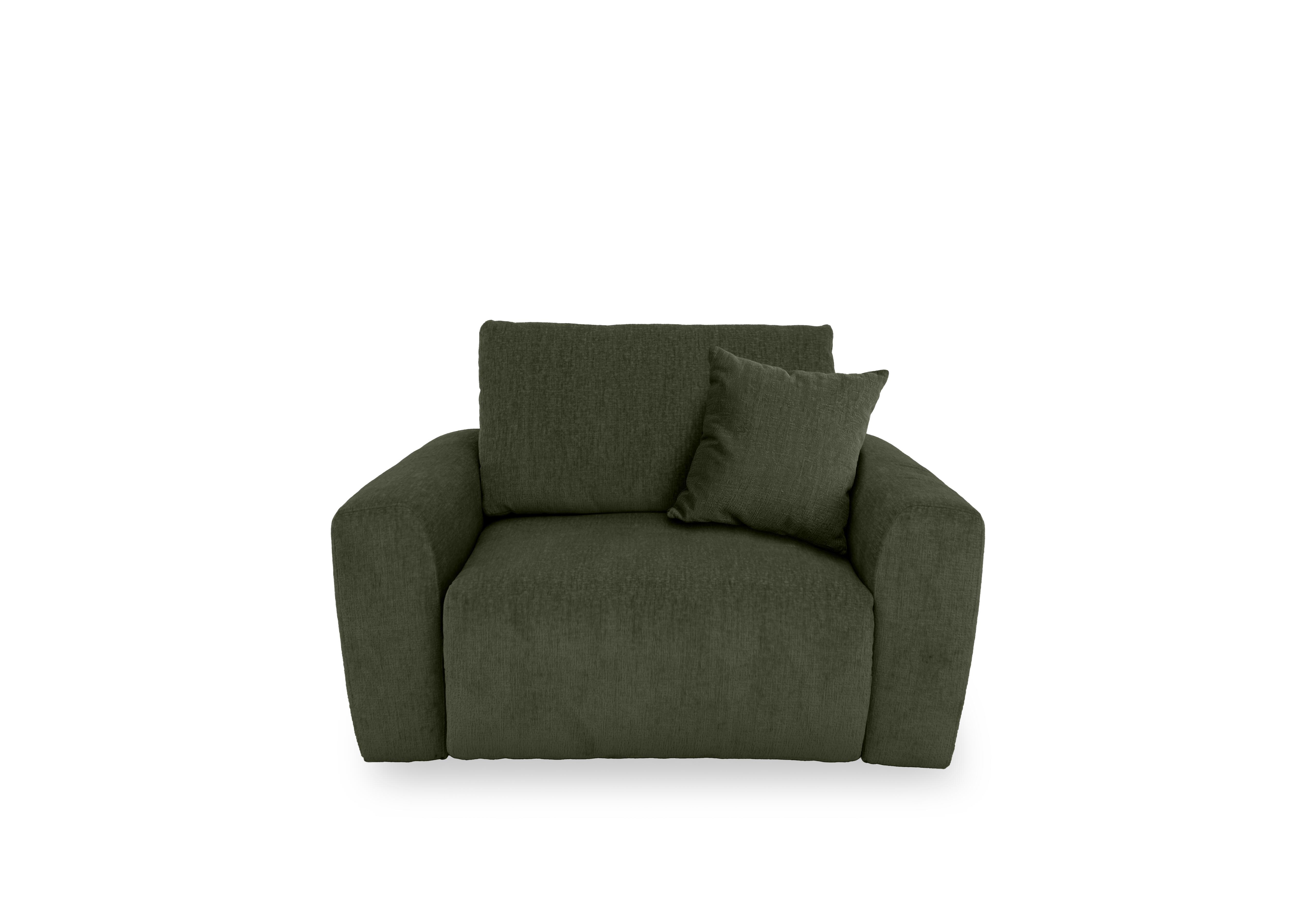 Gemini Fabric Power Glider Chair in Fab-Crn-R353 Forest Green on Furniture Village