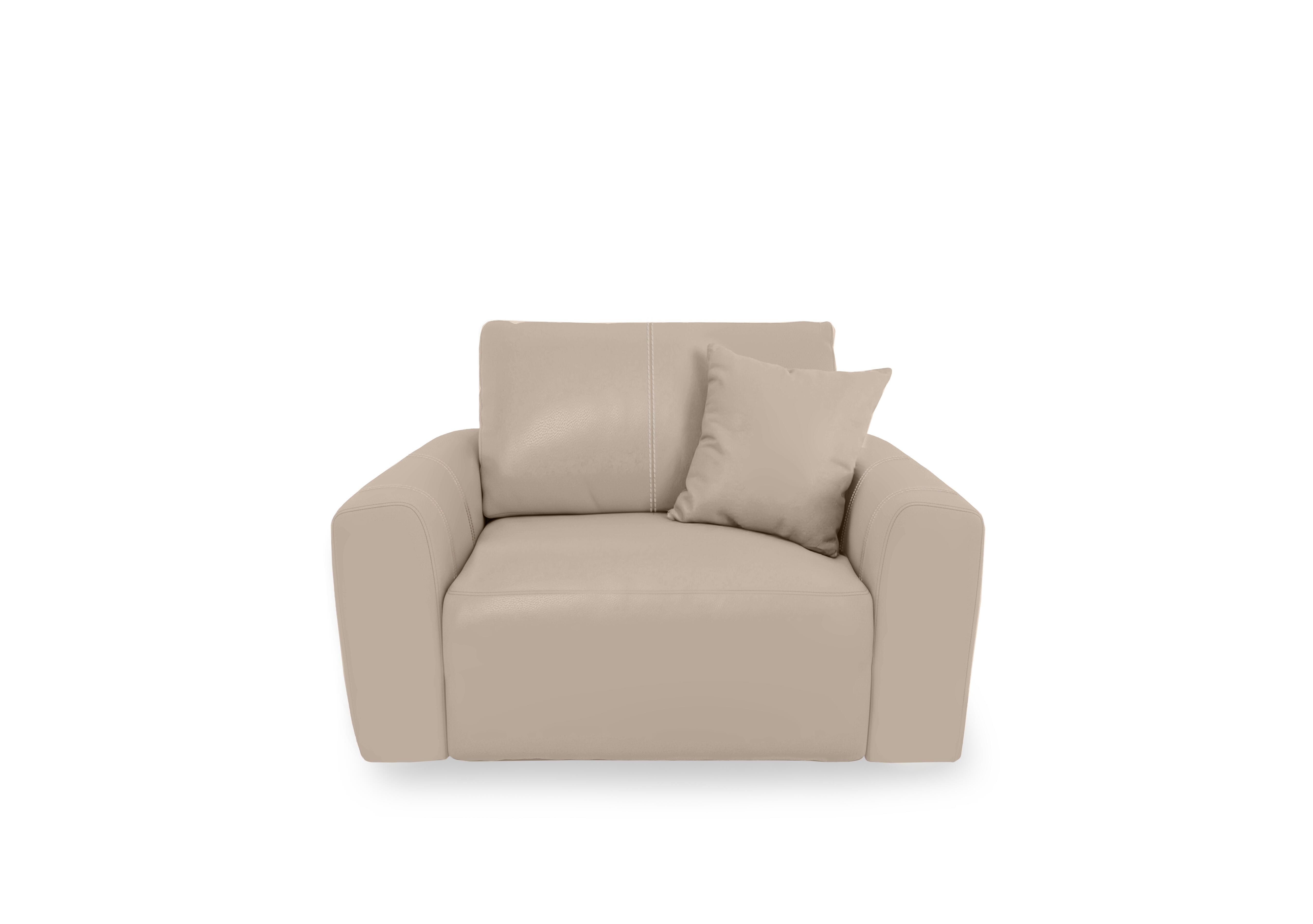 Gemini Leather Power Glider Chair in Nc-039c Pebble on Furniture Village