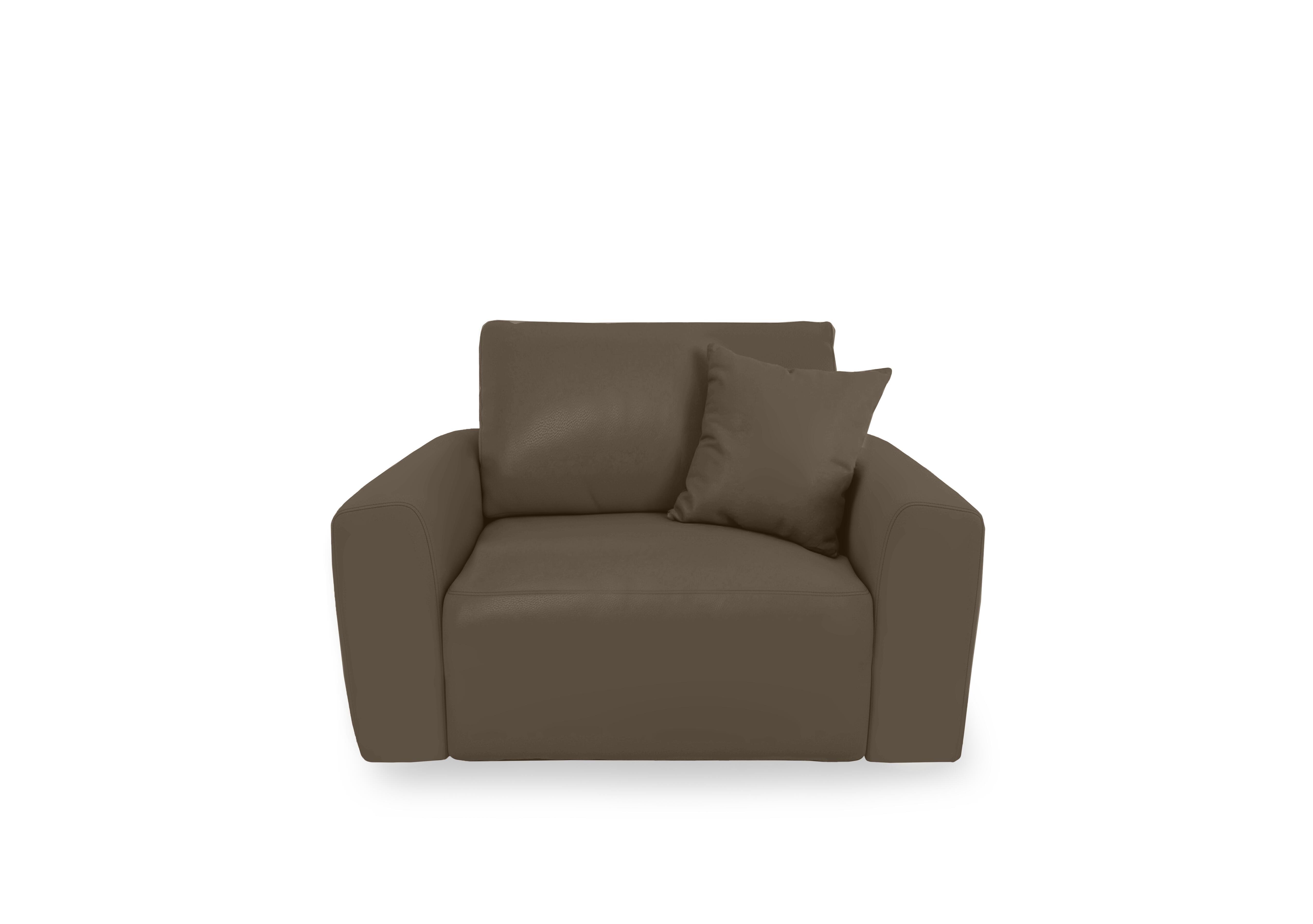Gemini Leather Power Glider Chair in Nc-253e Fawn on Furniture Village