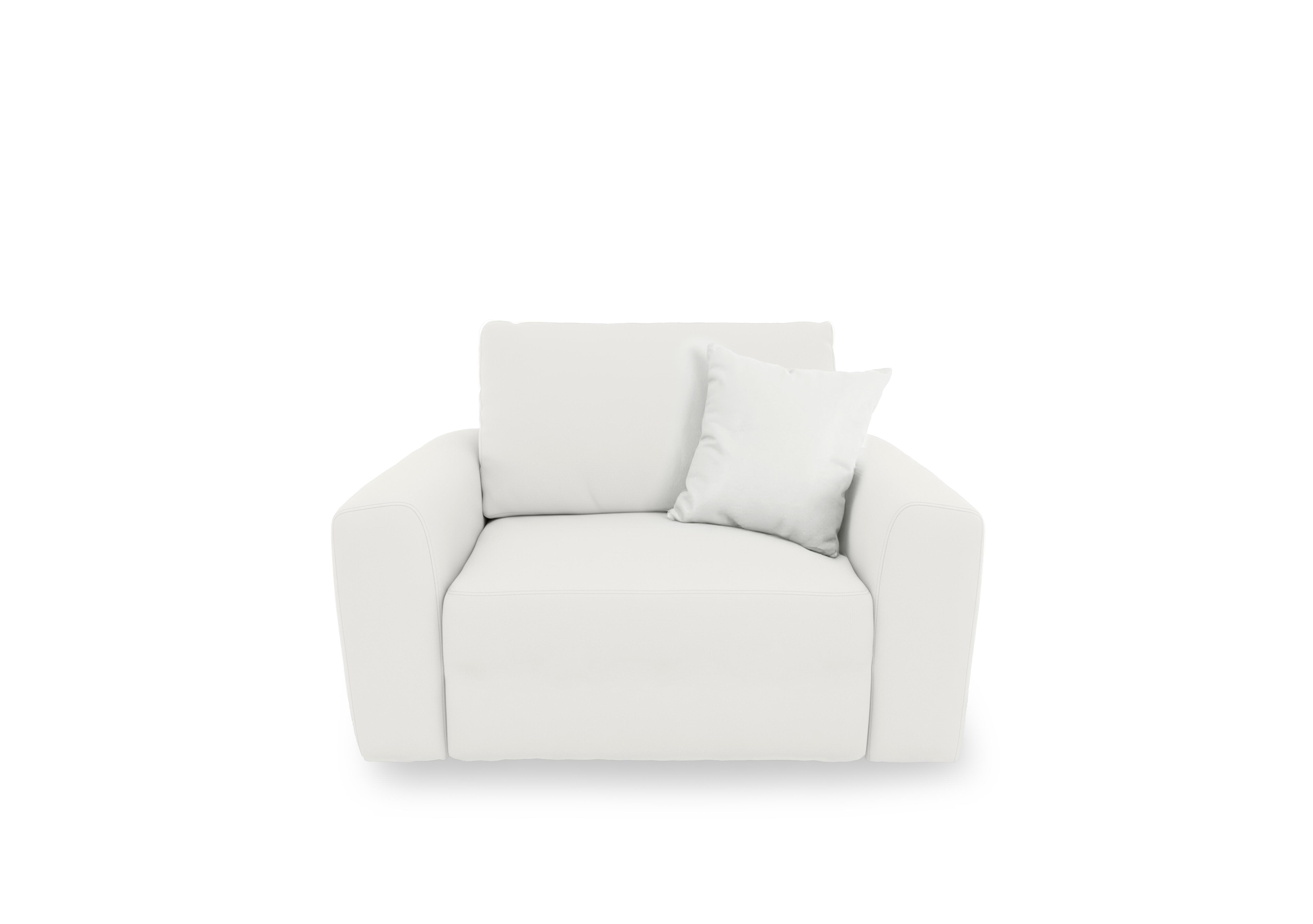 Gemini Leather Remote Control Power Glider Chair in Nc-744d Star White on Furniture Village