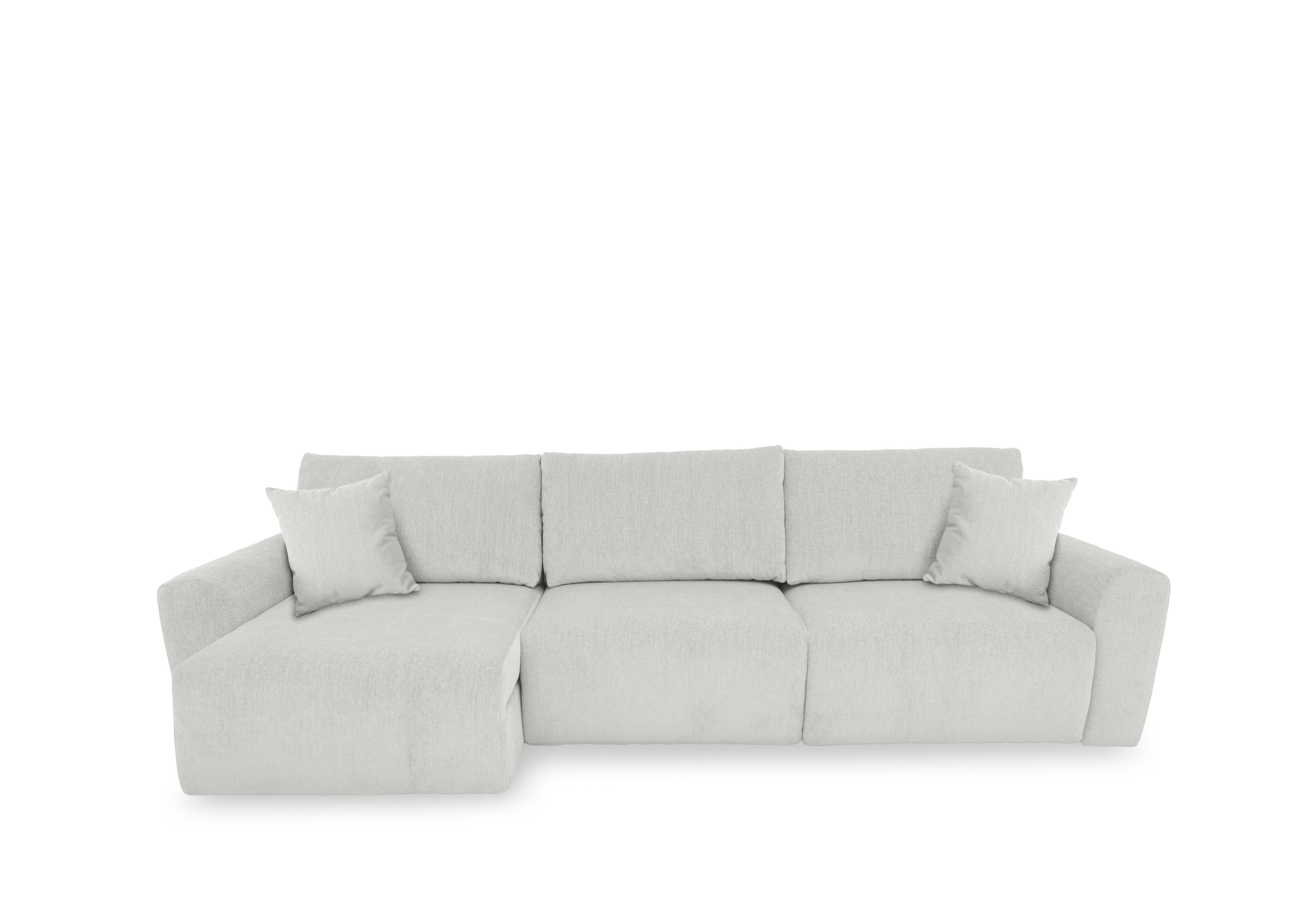 Gemini Fabric 3 Seater Power Glider Sofa with Chaise Storage in Fab-Crn-R104 Mist on Furniture Village