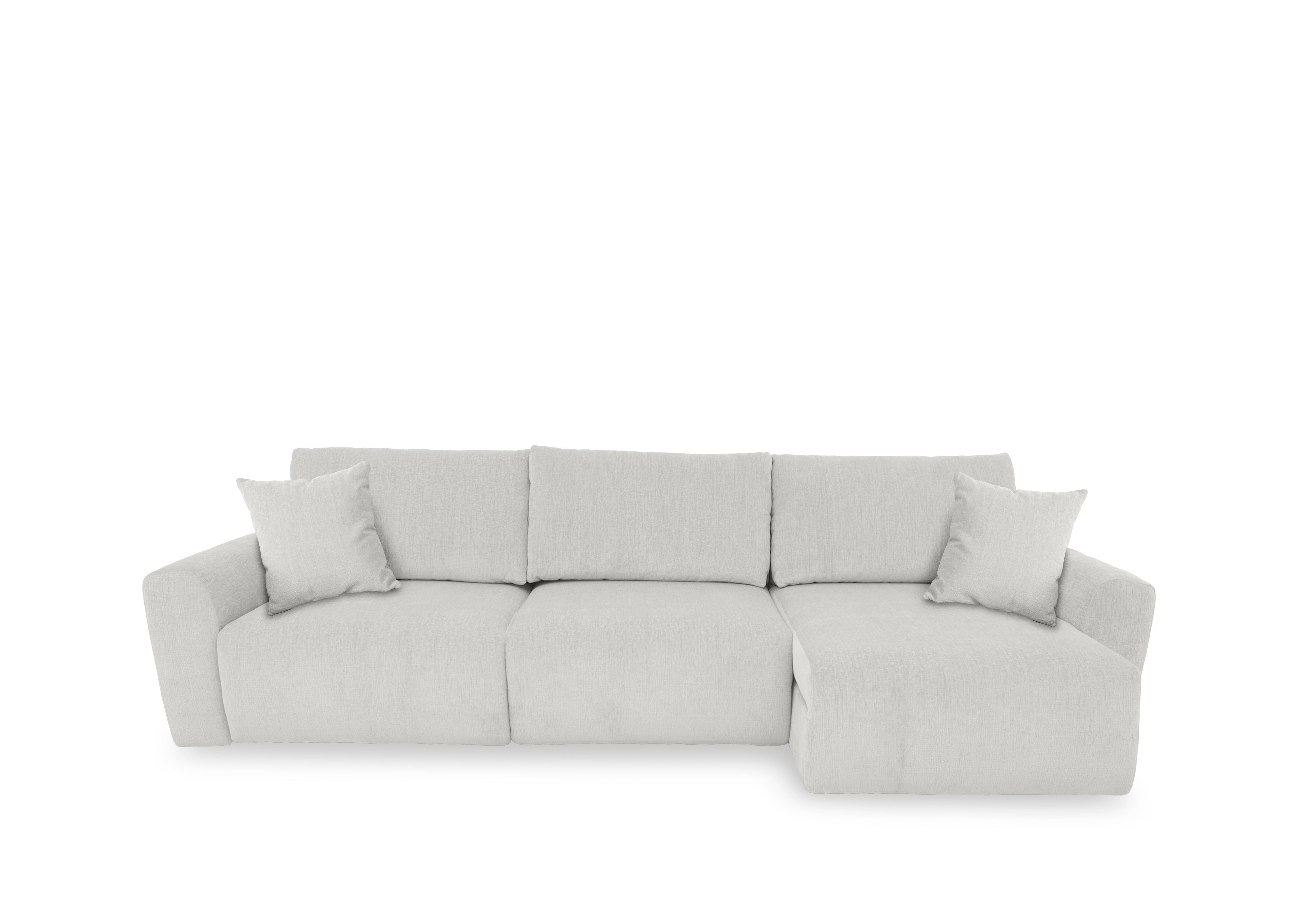 Gemini Fabric 3 Seater Power Glider Sofa with Chaise Storage in Fab-Crn-R104 Mist on Furniture Village