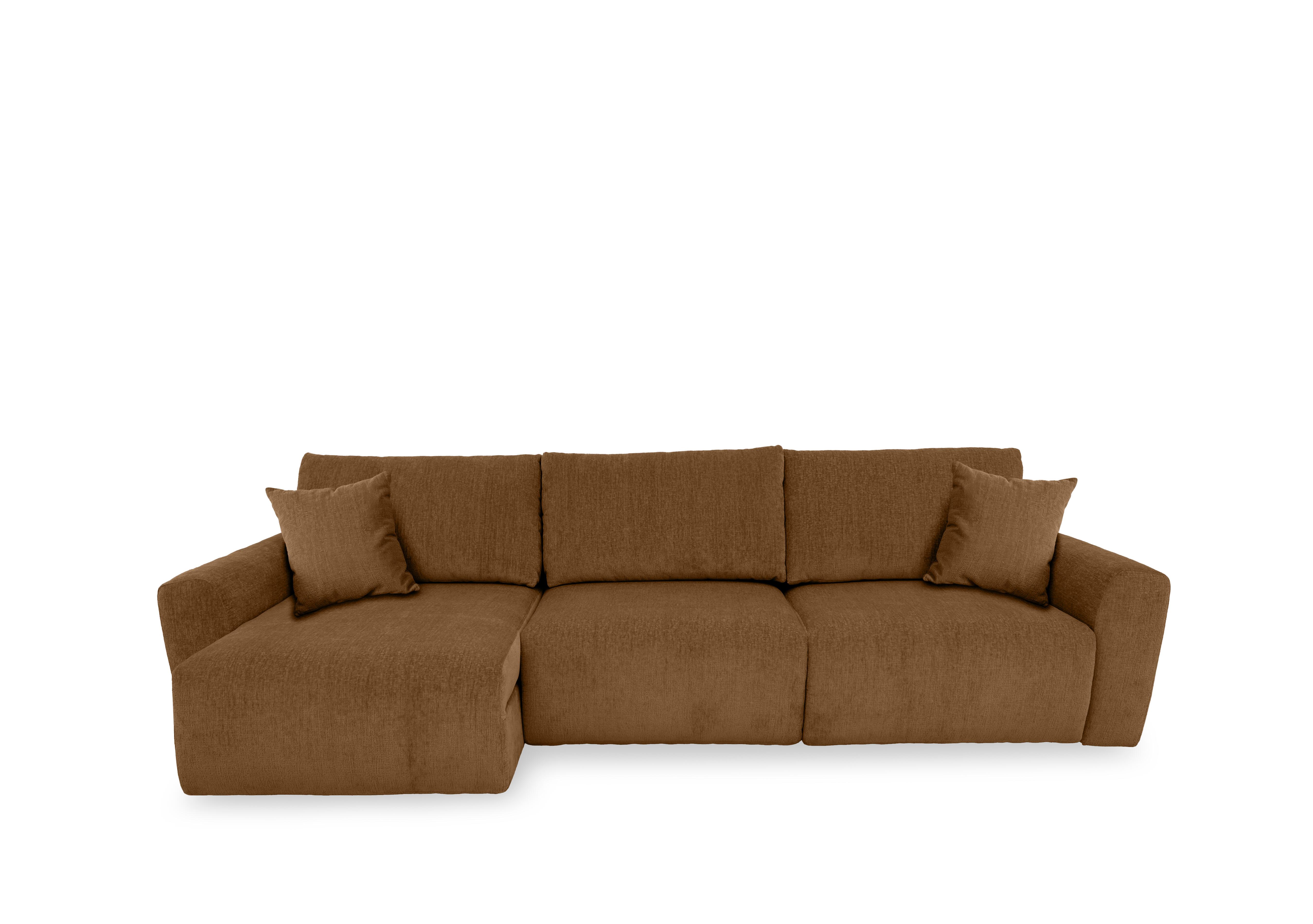 Gemini Fabric 3 Seater Power Glider Sofa with Chaise Storage in Fab-Crn-R272 Tumeric on Furniture Village