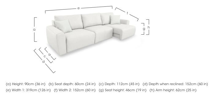 Gemini Leather 3 Seater Remote Control Power Glider Sofa with Chaise Storage in  on Furniture Village