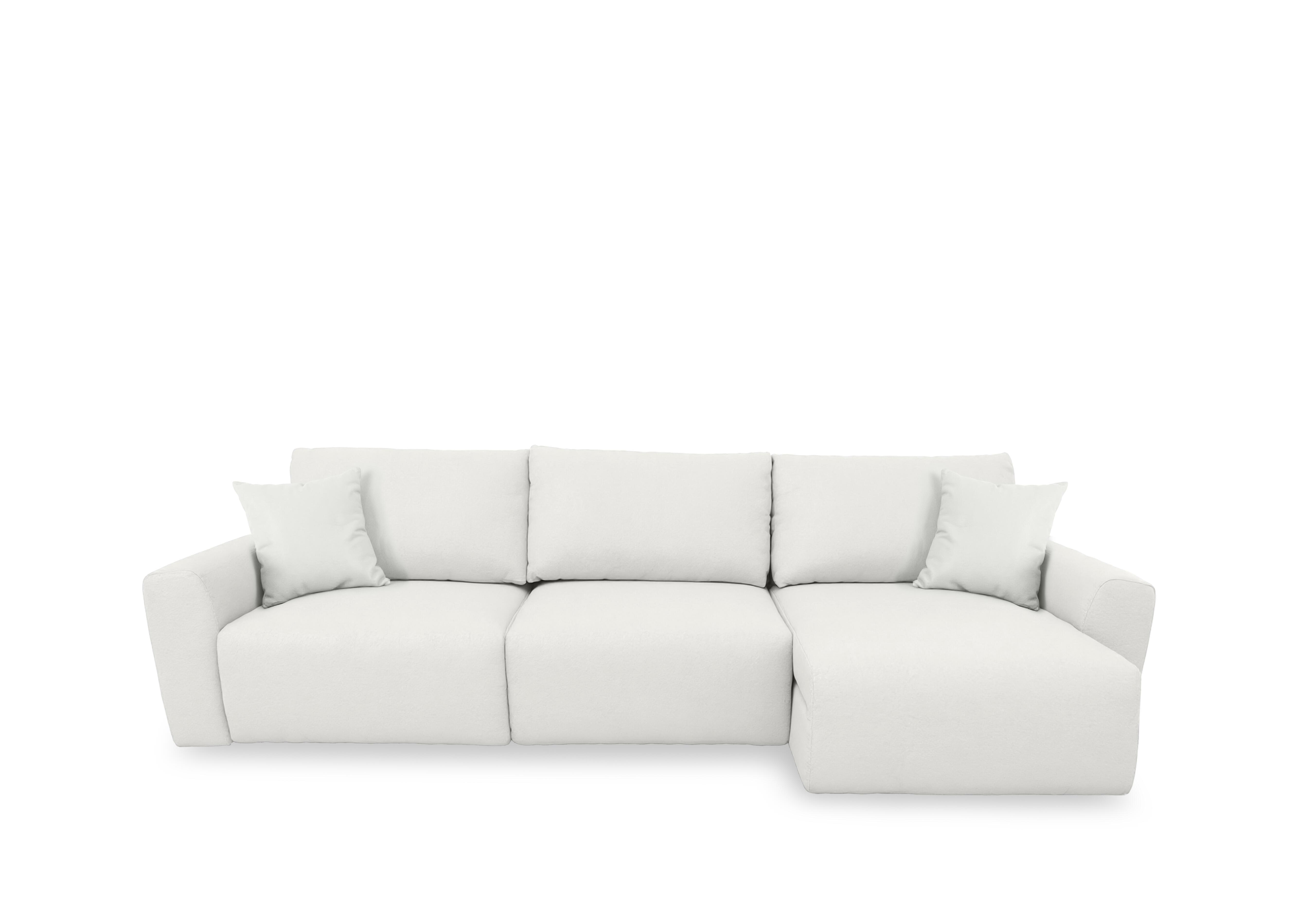 Gemini Leather 3 Seater Remote Control Power Glider Sofa with Chaise Storage in Nc-744d Star White on Furniture Village