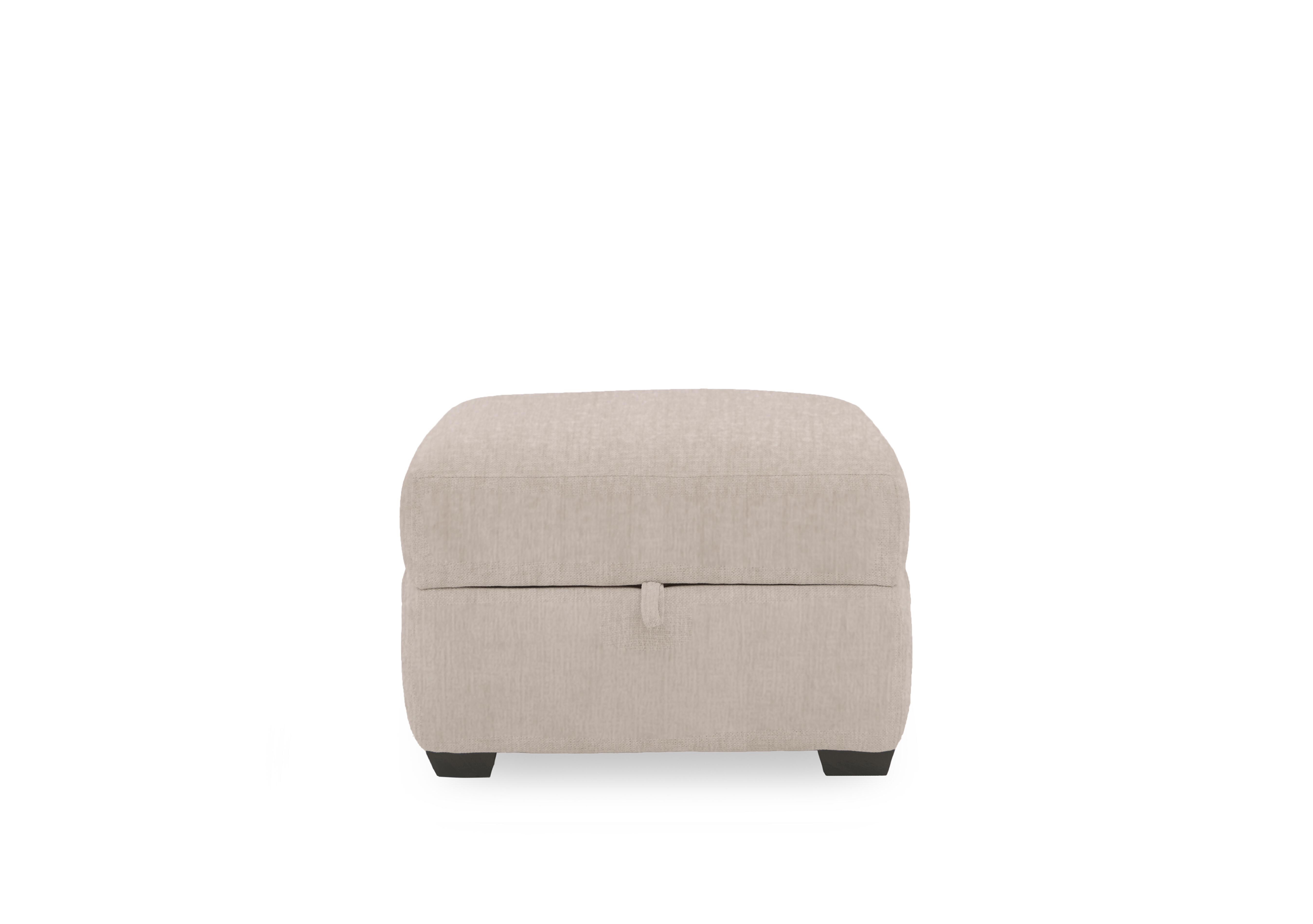 Gemini Fabric Storage Footstool in Fab-Crn-R120 Beige on Furniture Village