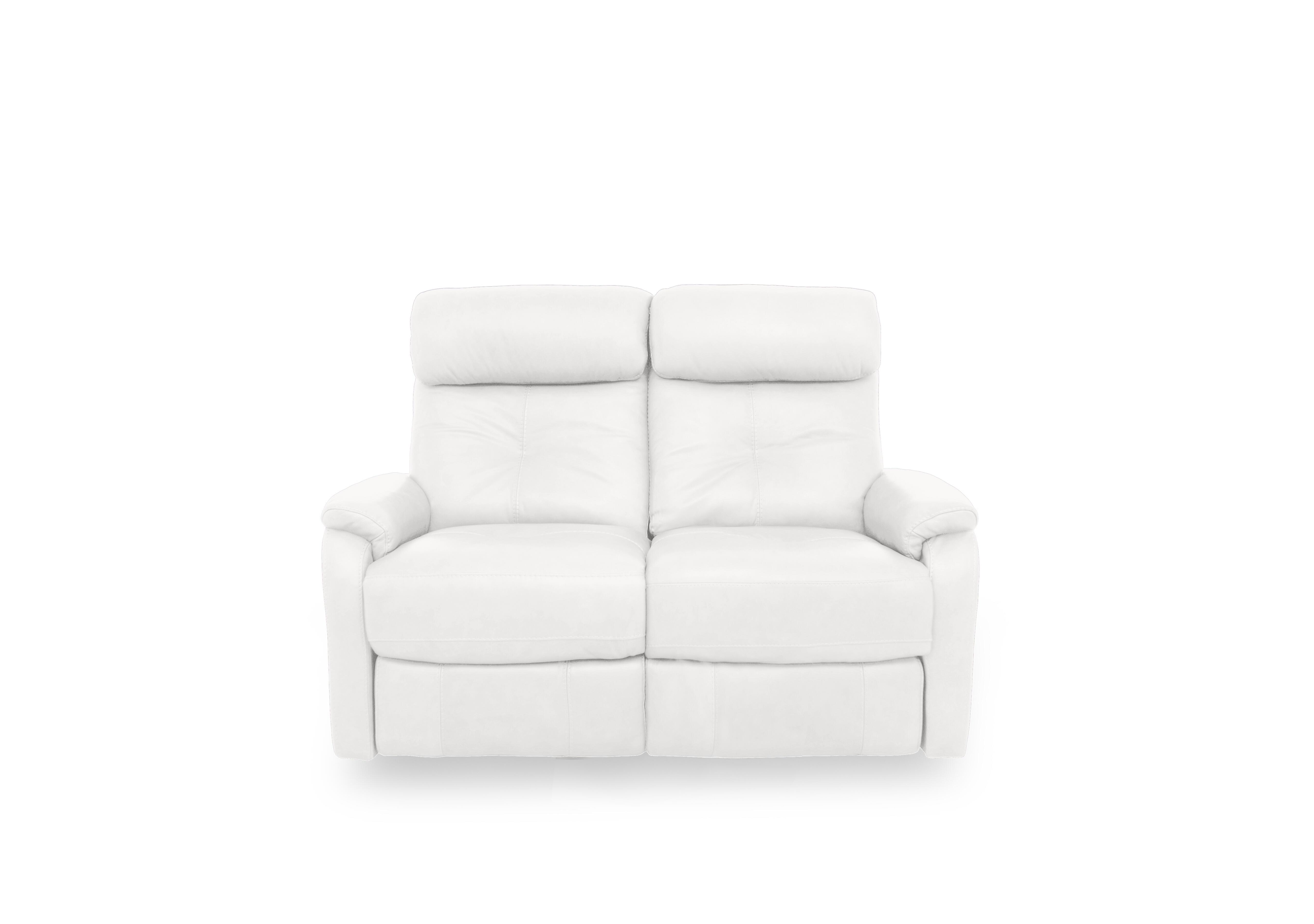 Compact Collection Titch Leather 2 Seater Sofa in Bv-744d Star White on Furniture Village