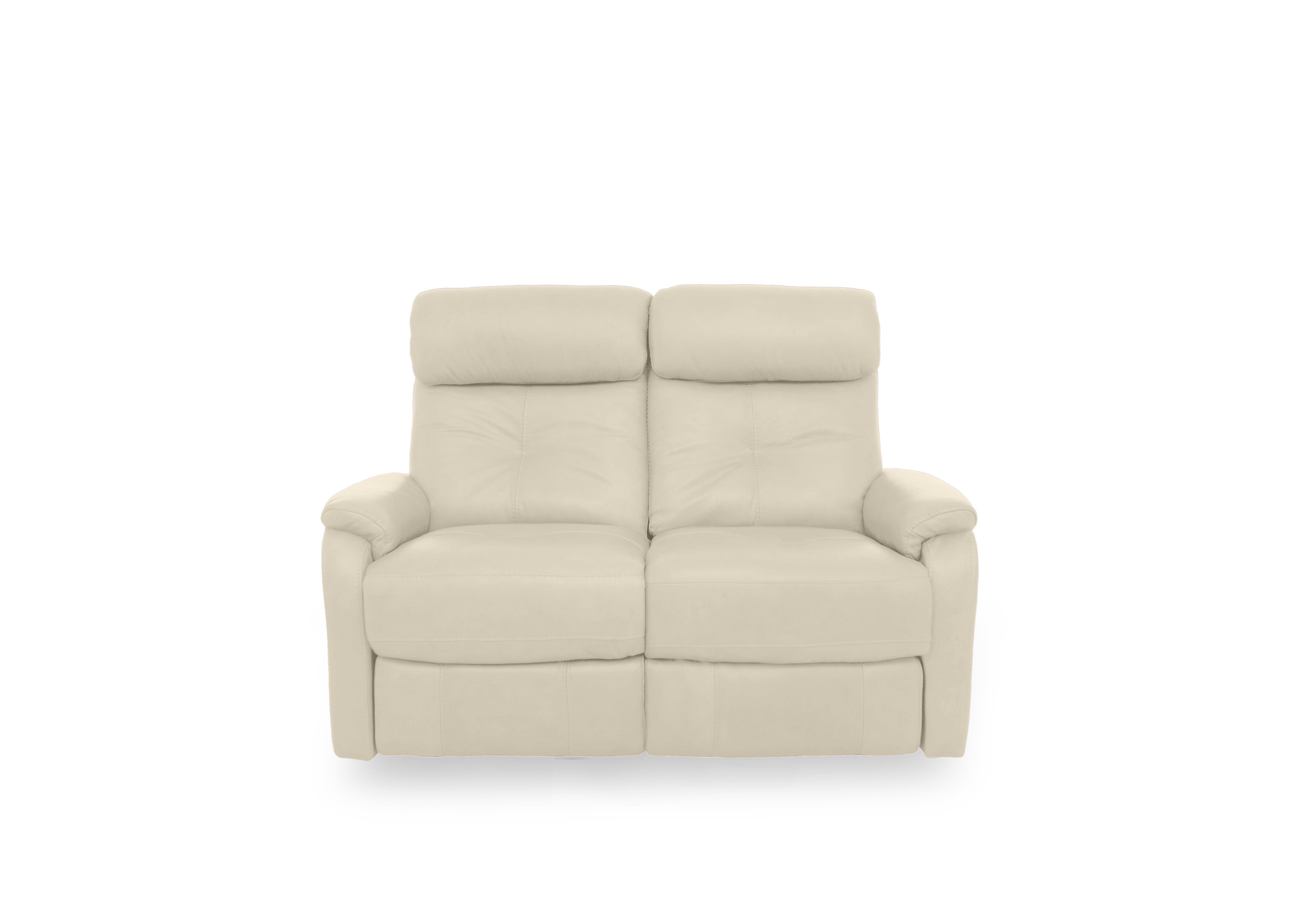 Compact Collection Titch Leather 2 Seater Sofa in Nc-862c Bisque on Furniture Village