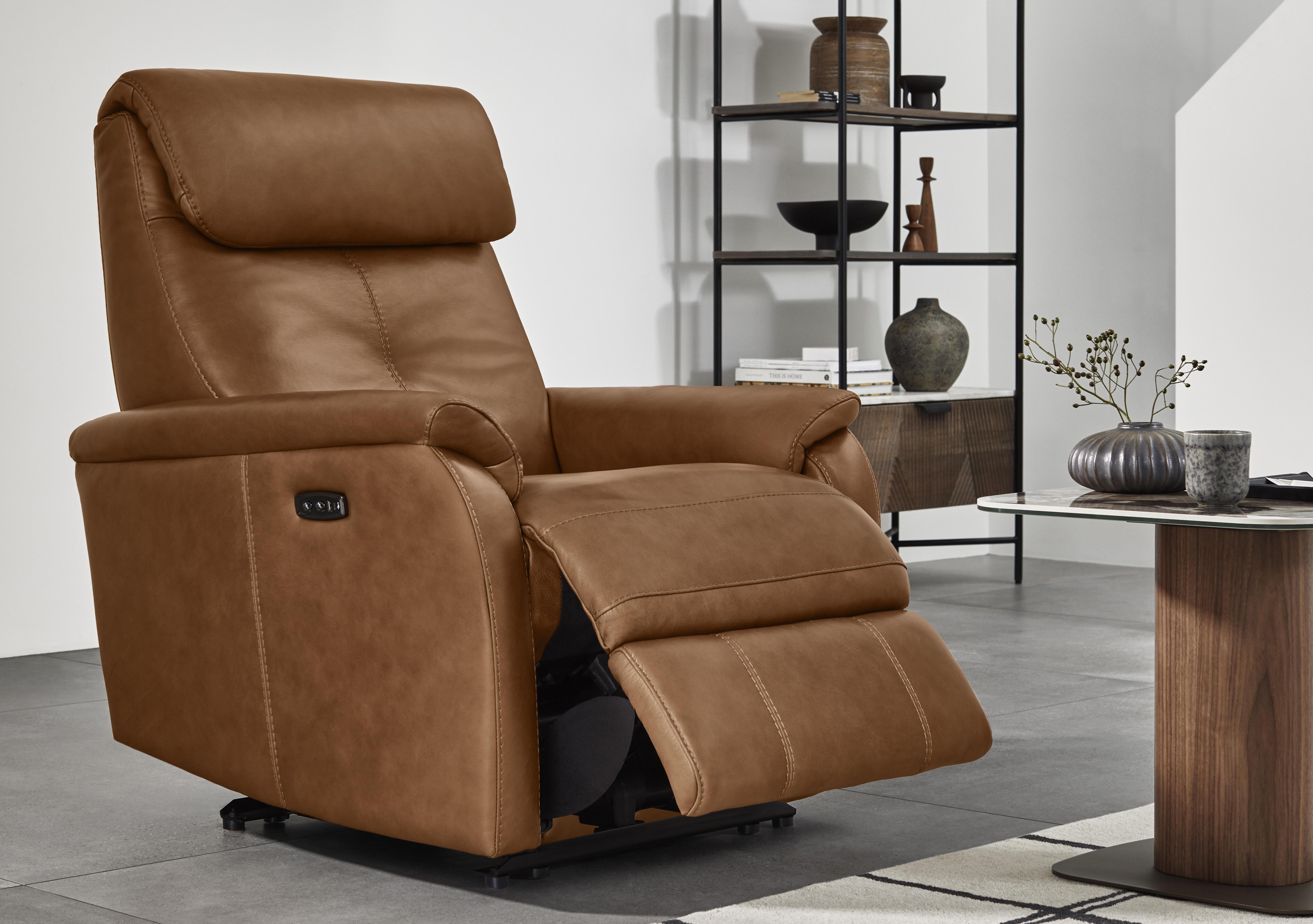 Compact Collection Titch Leather Chair in  on Furniture Village