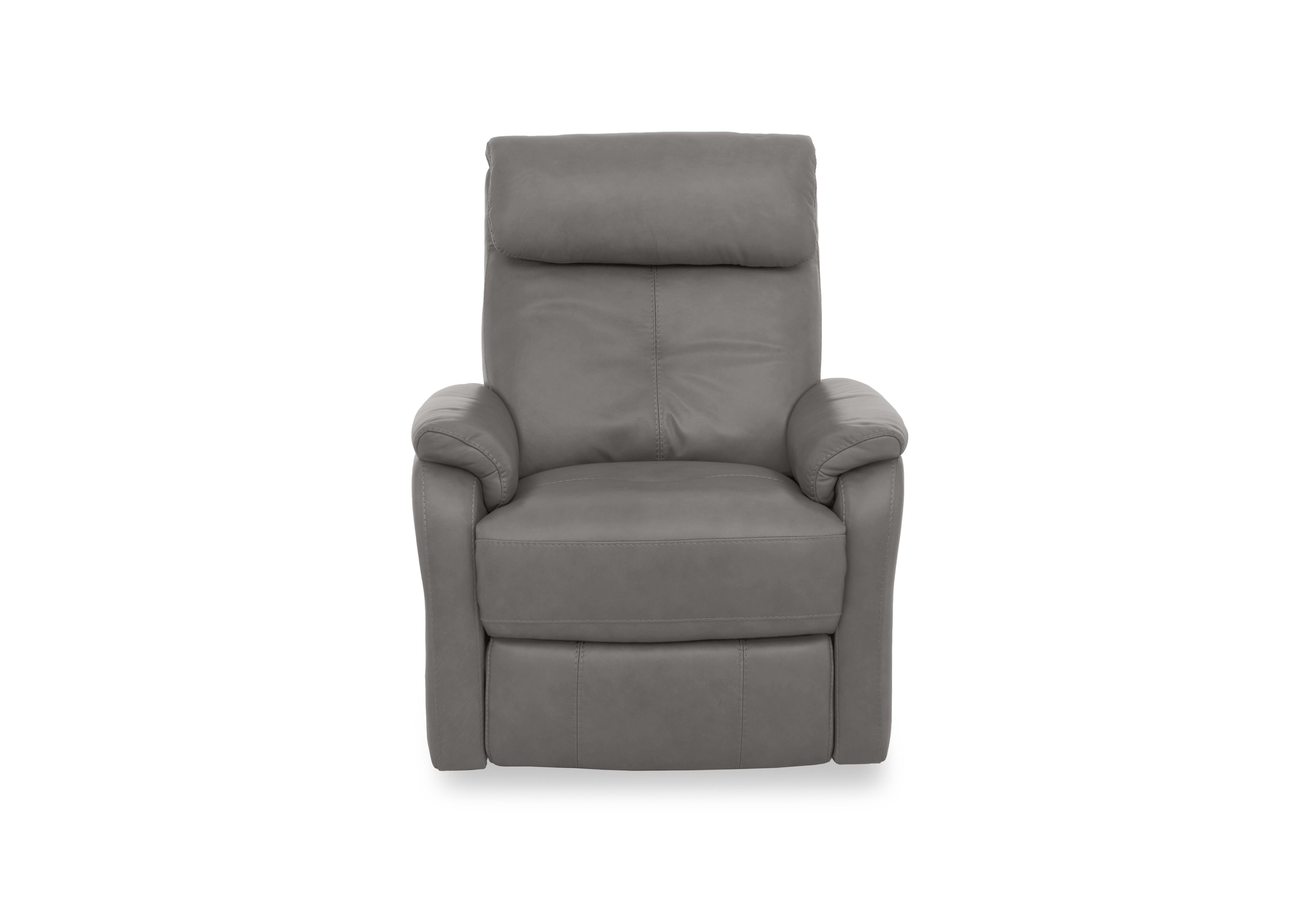 Compact Collection Titch Leather Chair in Bv-042e Elephant on Furniture Village