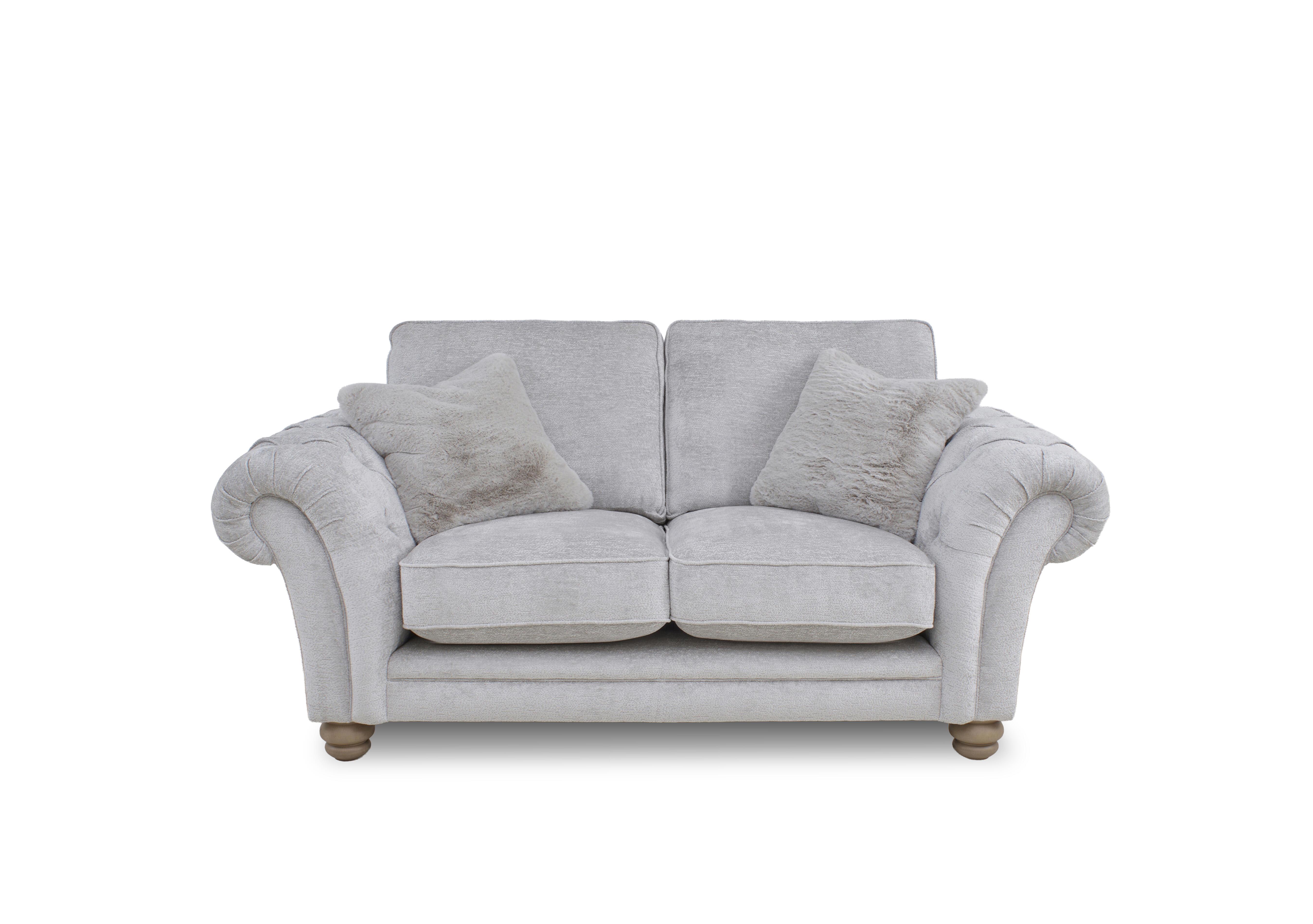 Cotswold 2 Seater Classic Back Sofa in Burford Platinum Wo Ft on Furniture Village