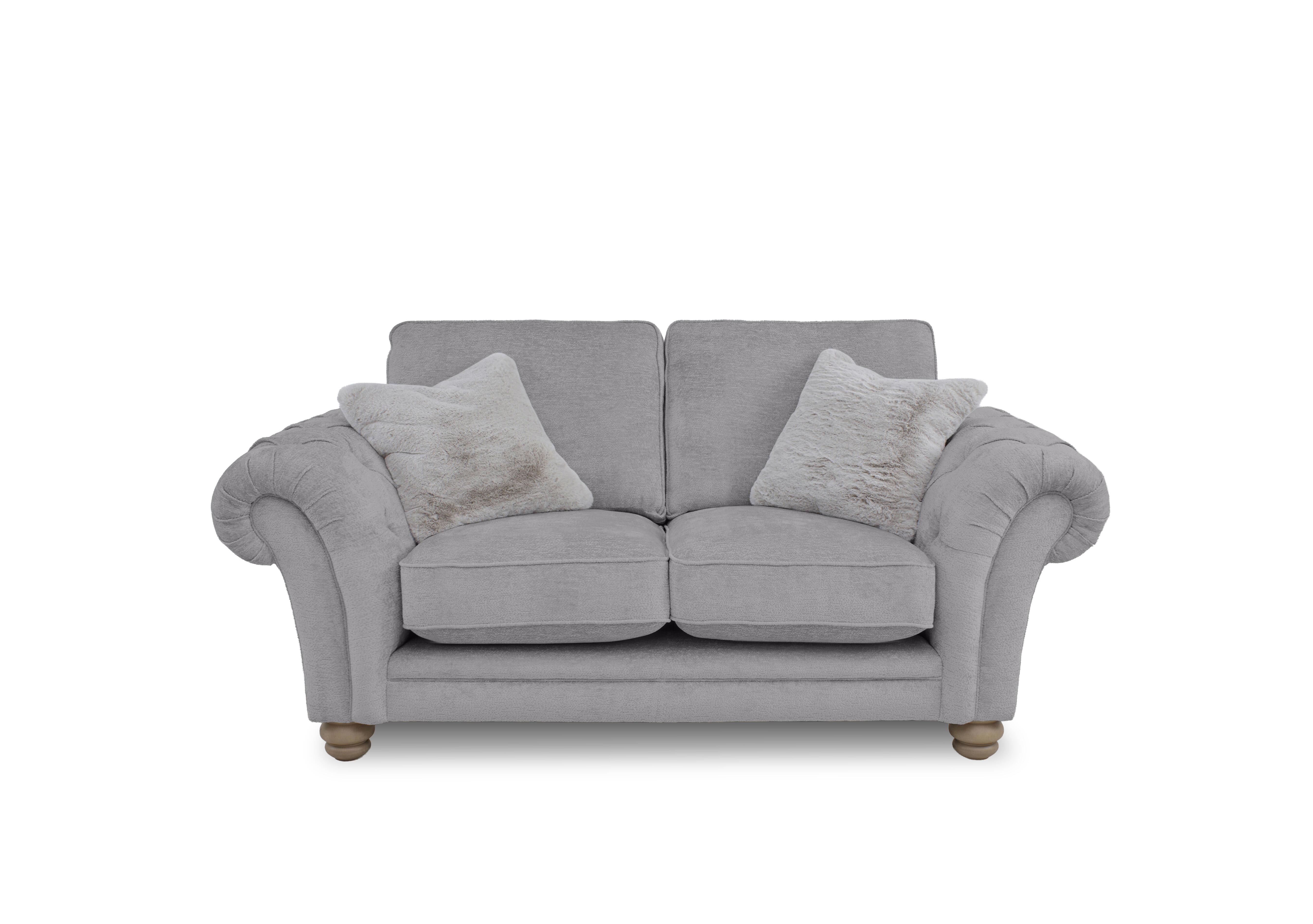 Cotswold 2 Seater Classic Back Sofa in Darwin Silver Wo Ft on Furniture Village
