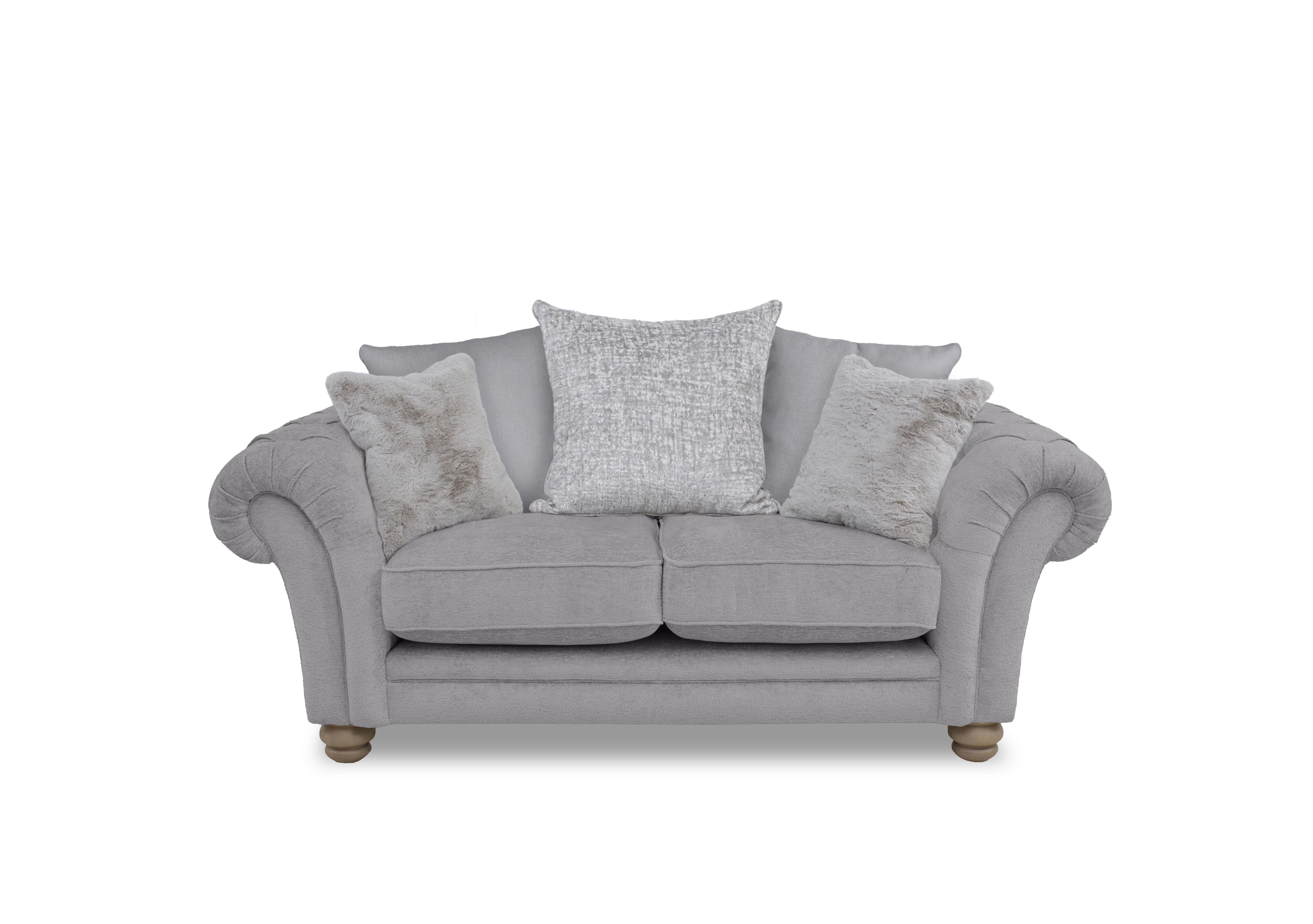 Cotswold 2 Seater Scatter Back Sofa in Darwin Silver Wo Ft on Furniture Village