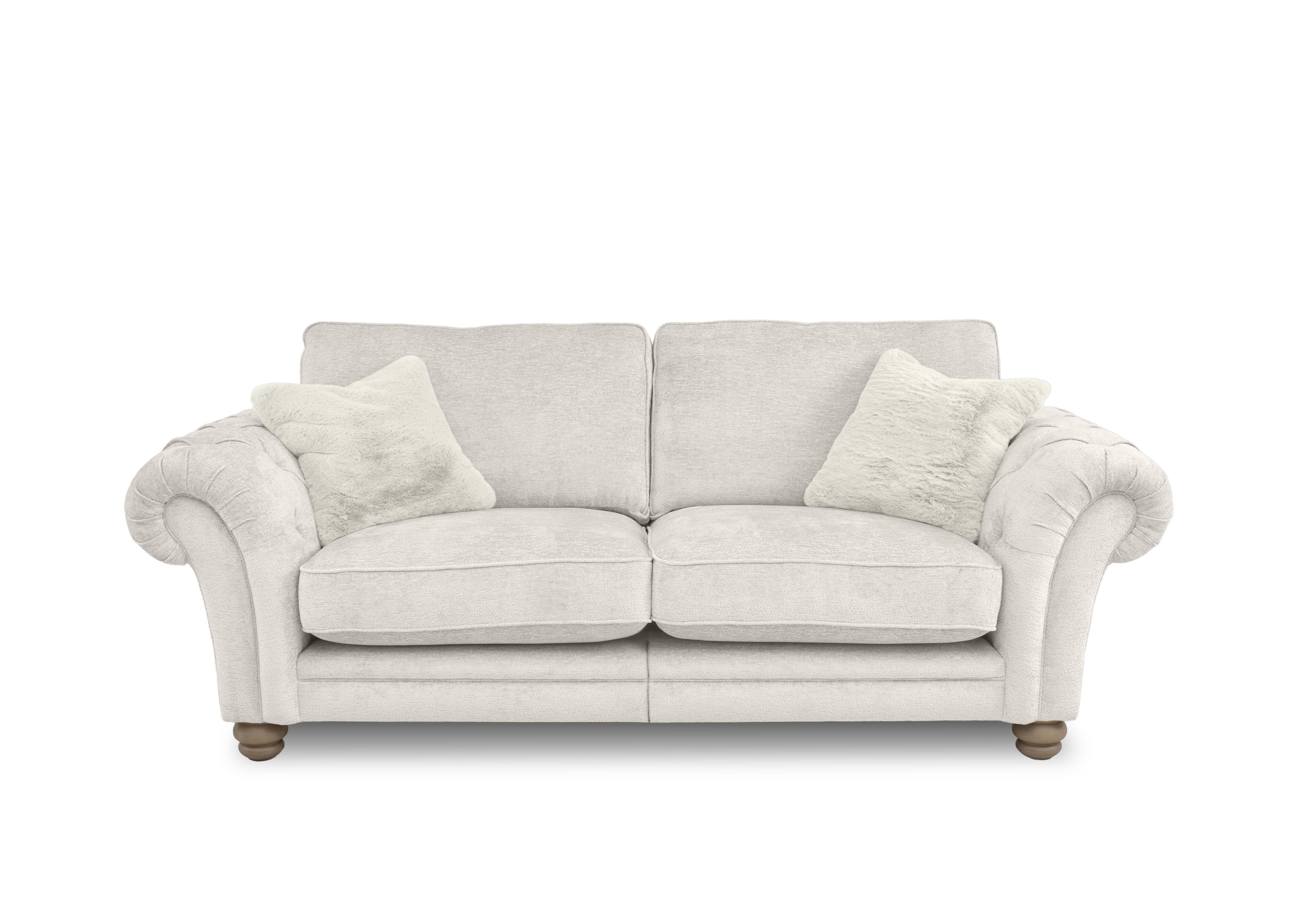 Cotswold 3 Seater Split Frame Classic Back Sofa in Burford Cream Wo Ft on Furniture Village