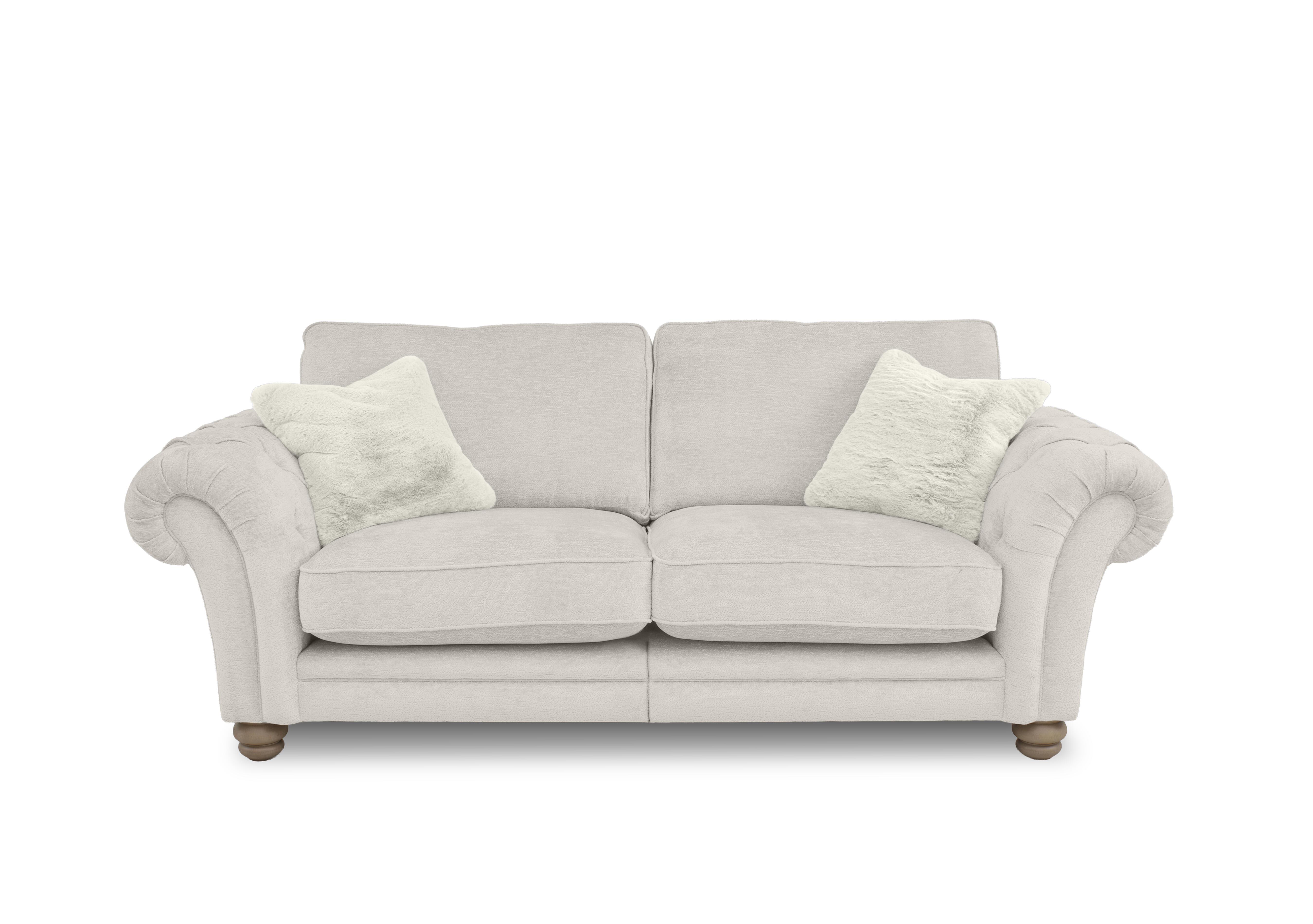 Cotswold 3 Seater Split Frame Classic Back Sofa in Darwin Ivory Wo Ft on Furniture Village