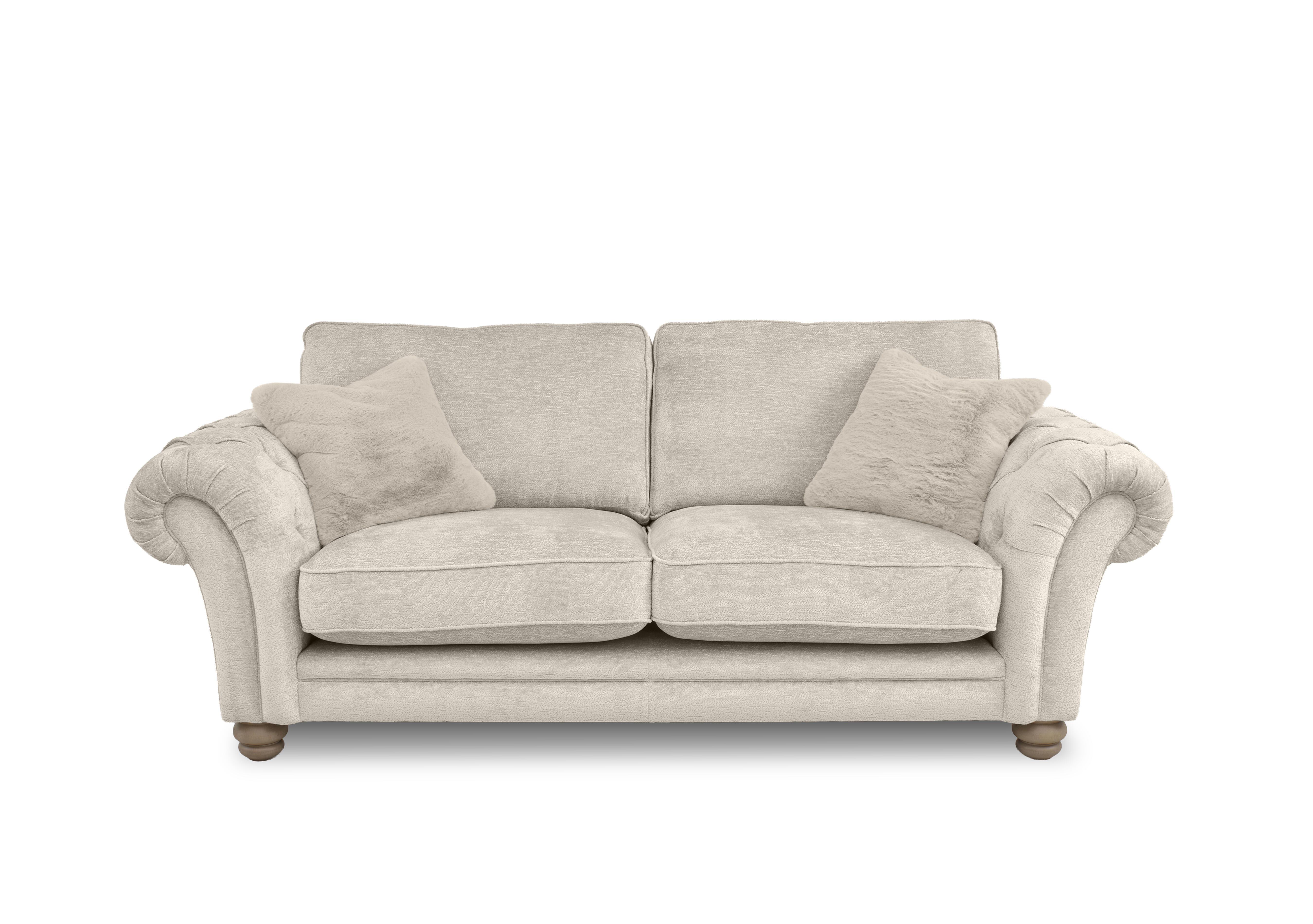Cotswold 3 Seater Classic Back Sofa in Burford Biscuit Wo Ft on Furniture Village