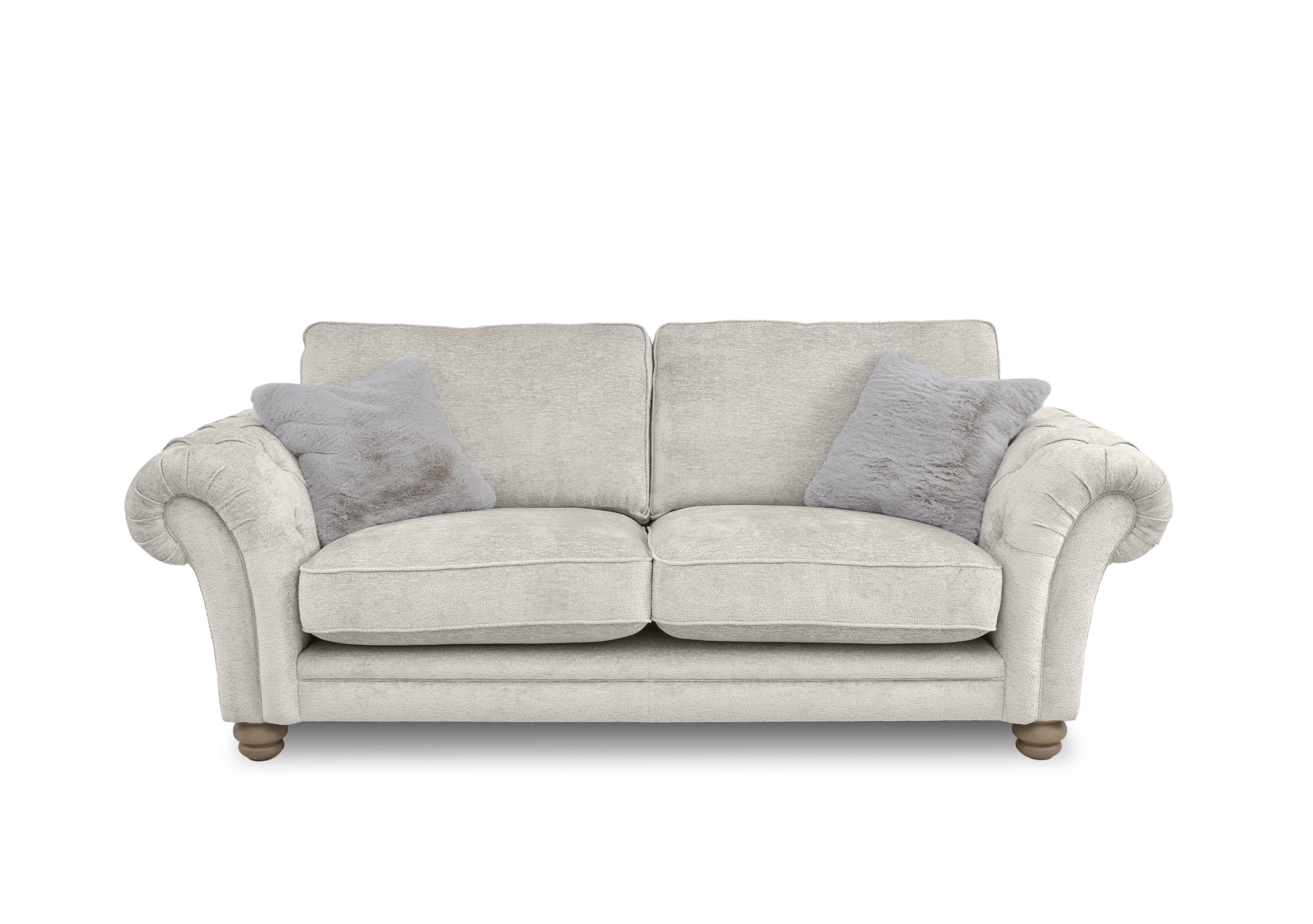 Cotswold 3 Seater Classic Back Sofa in Burford Dove Wo Ft on Furniture Village