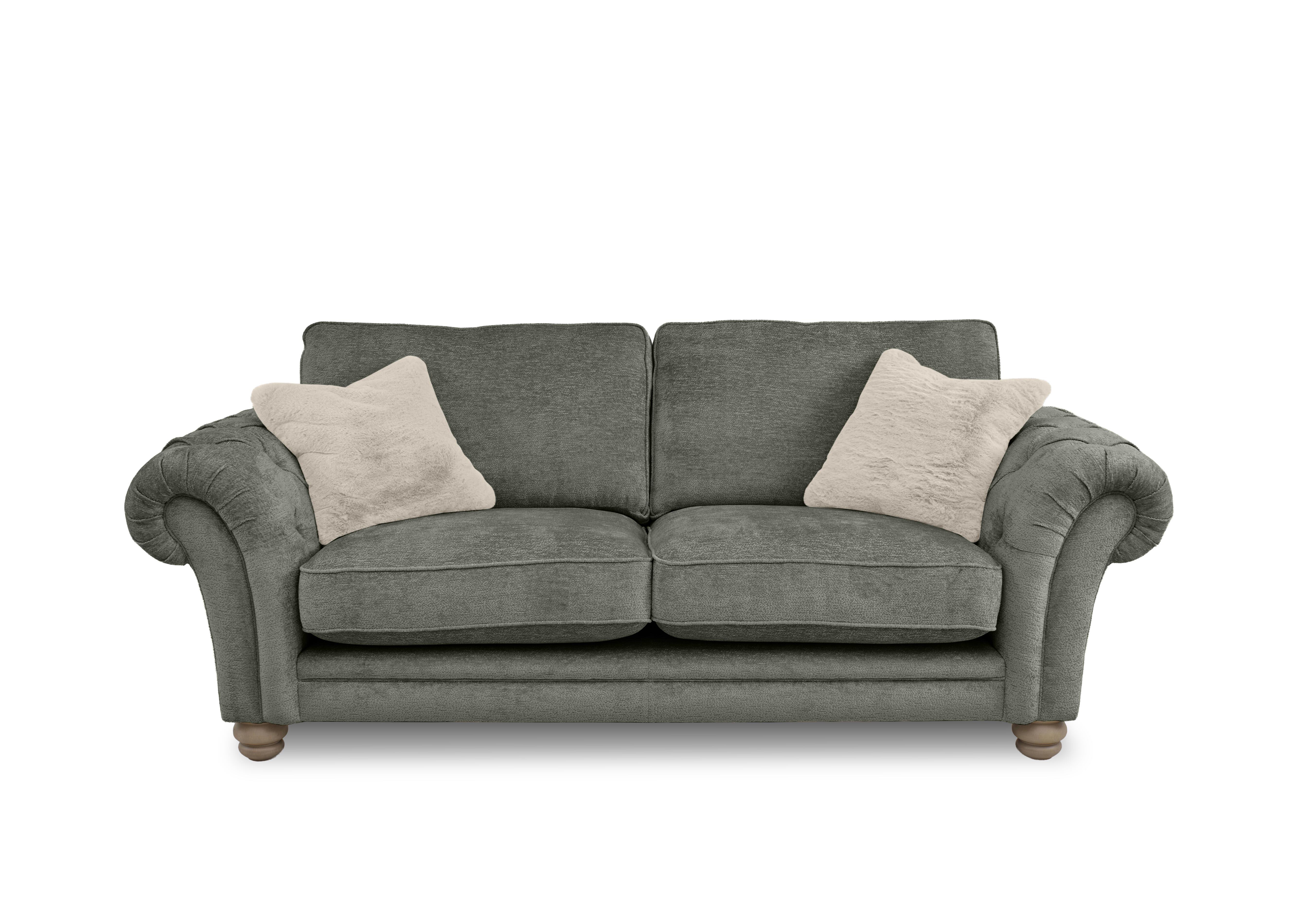 Cotswold 3 Seater Classic Back Sofa in Burford Spruce Wo Ft on Furniture Village