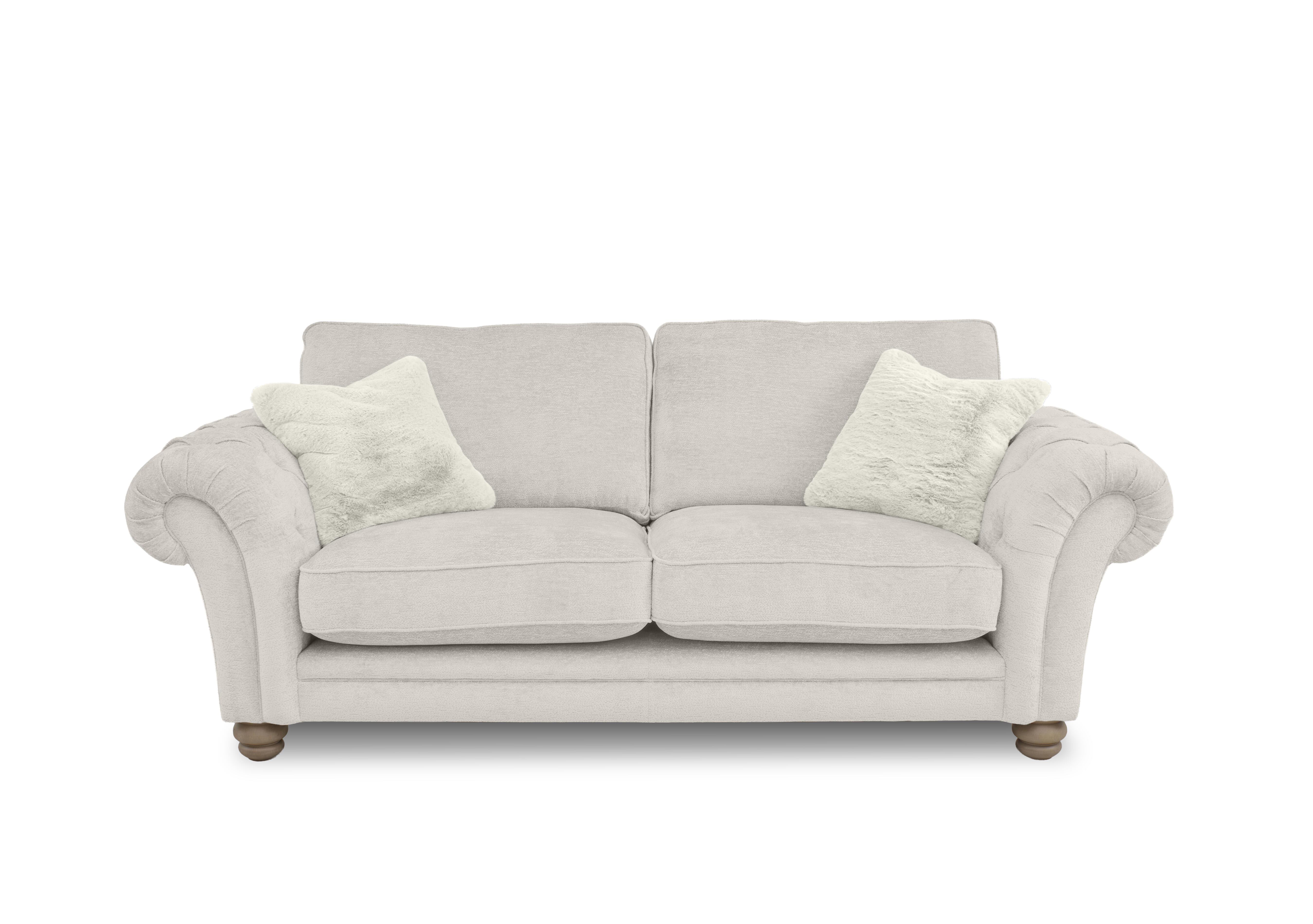 Cotswold 3 Seater Classic Back Sofa in Darwin Ivory Wo Ft on Furniture Village
