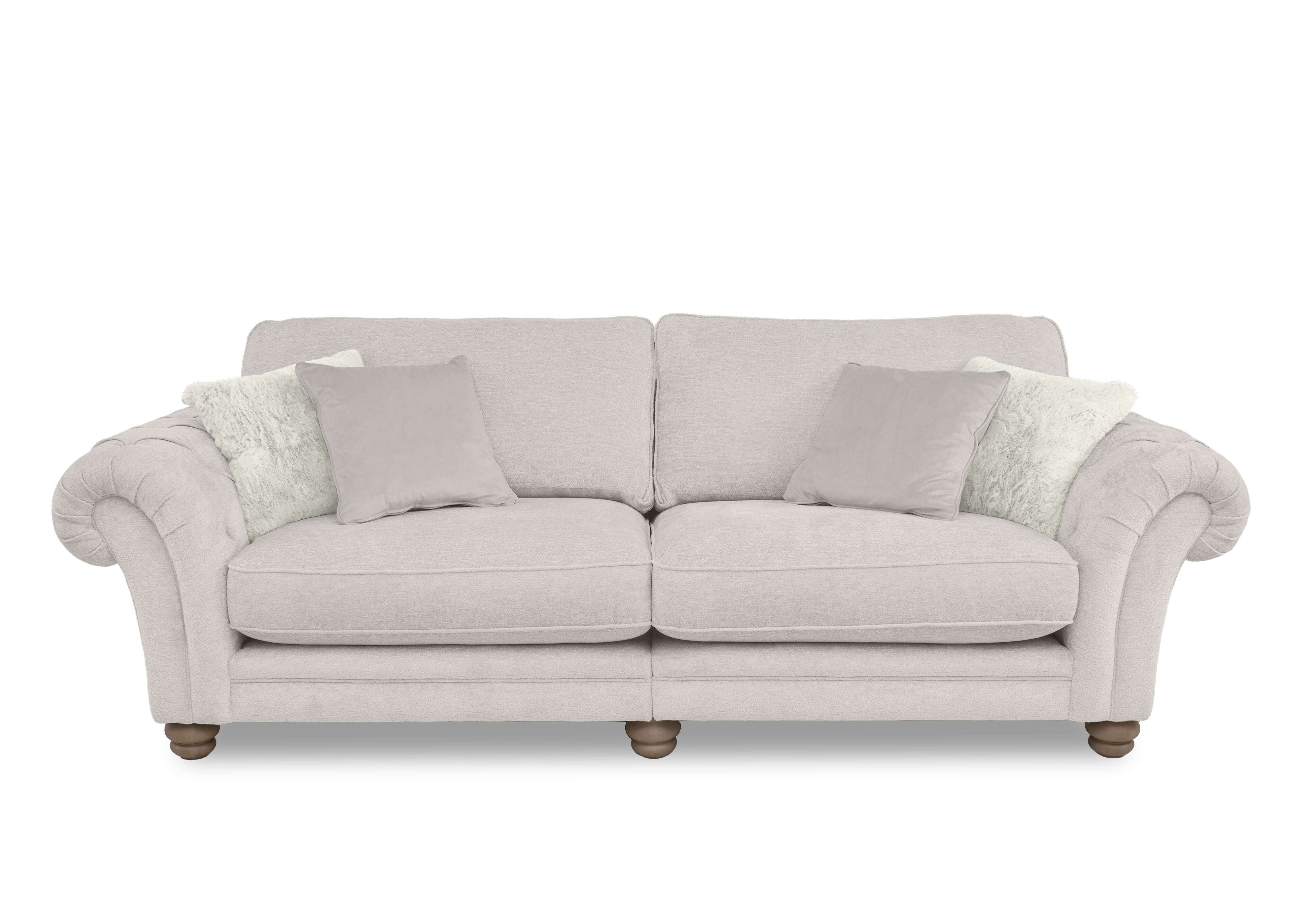 Cotswold 4 Seater Split Frame Classic Back Sofa in Darwin Ivory Wo Ft on Furniture Village