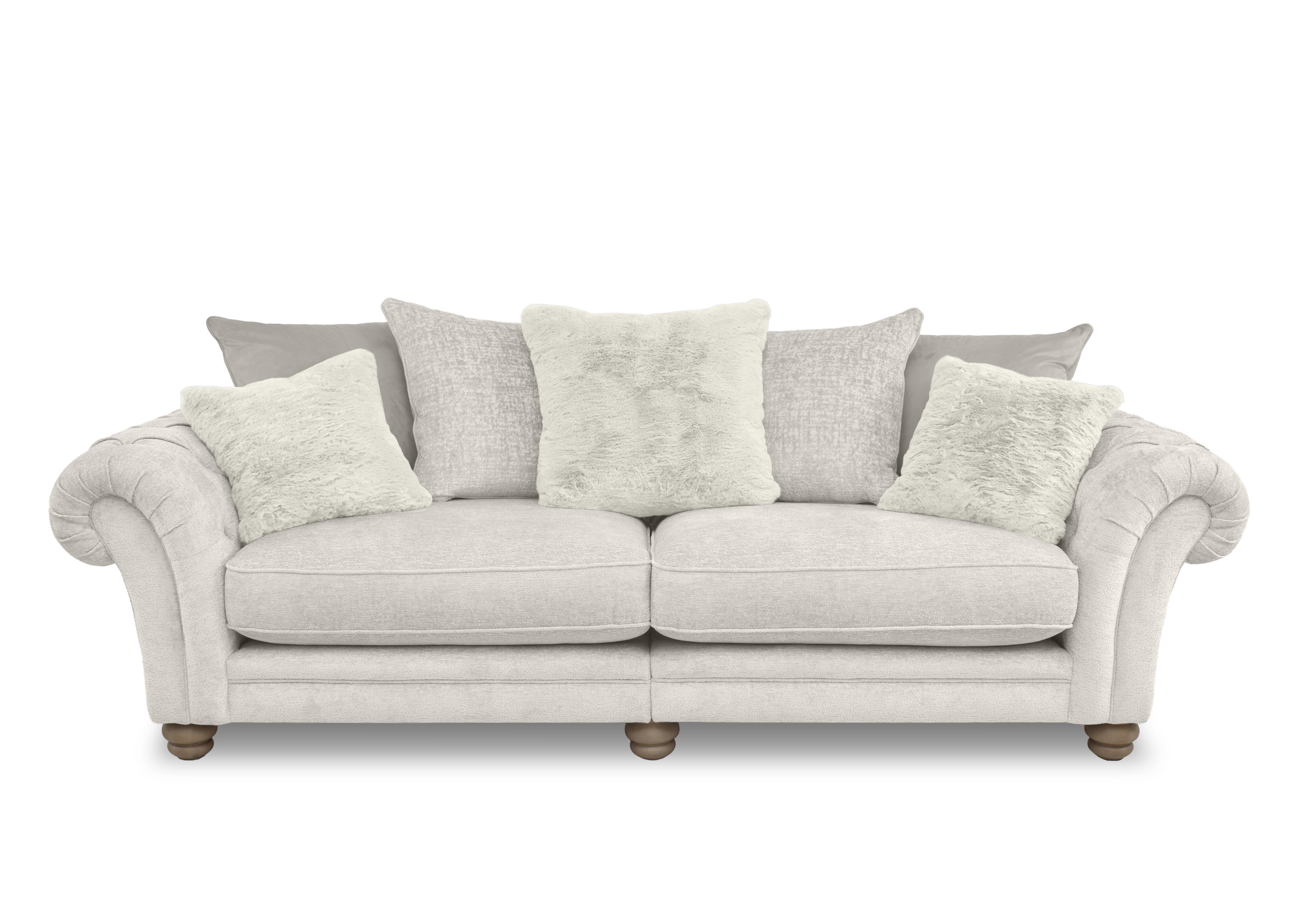 Cotswold 4 Seater Split Frame Scatter Back Sofa in Burford Cream Wo Ft on Furniture Village