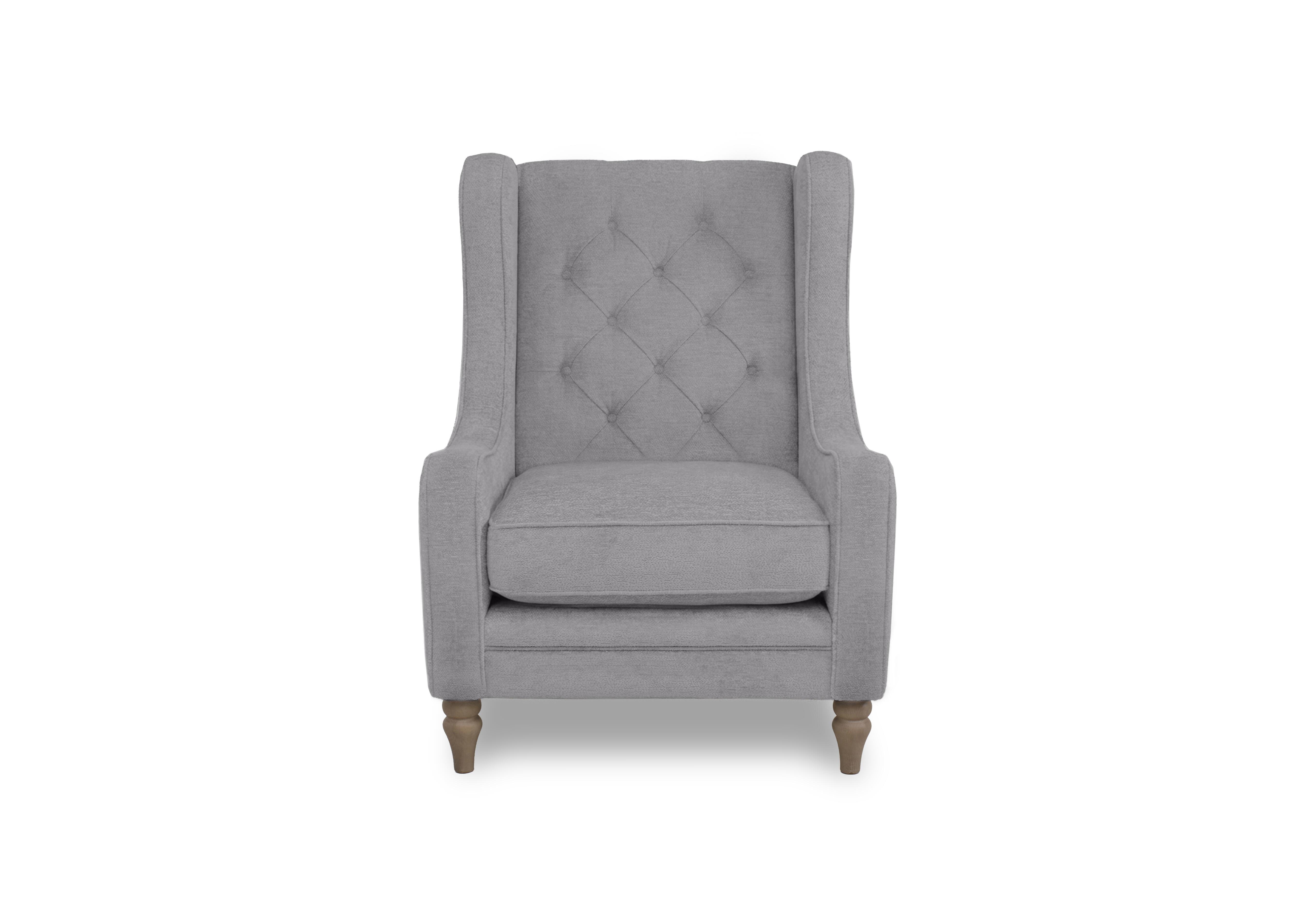 Cotswold Accent Chair in Darwin Silver Wo Ft on Furniture Village