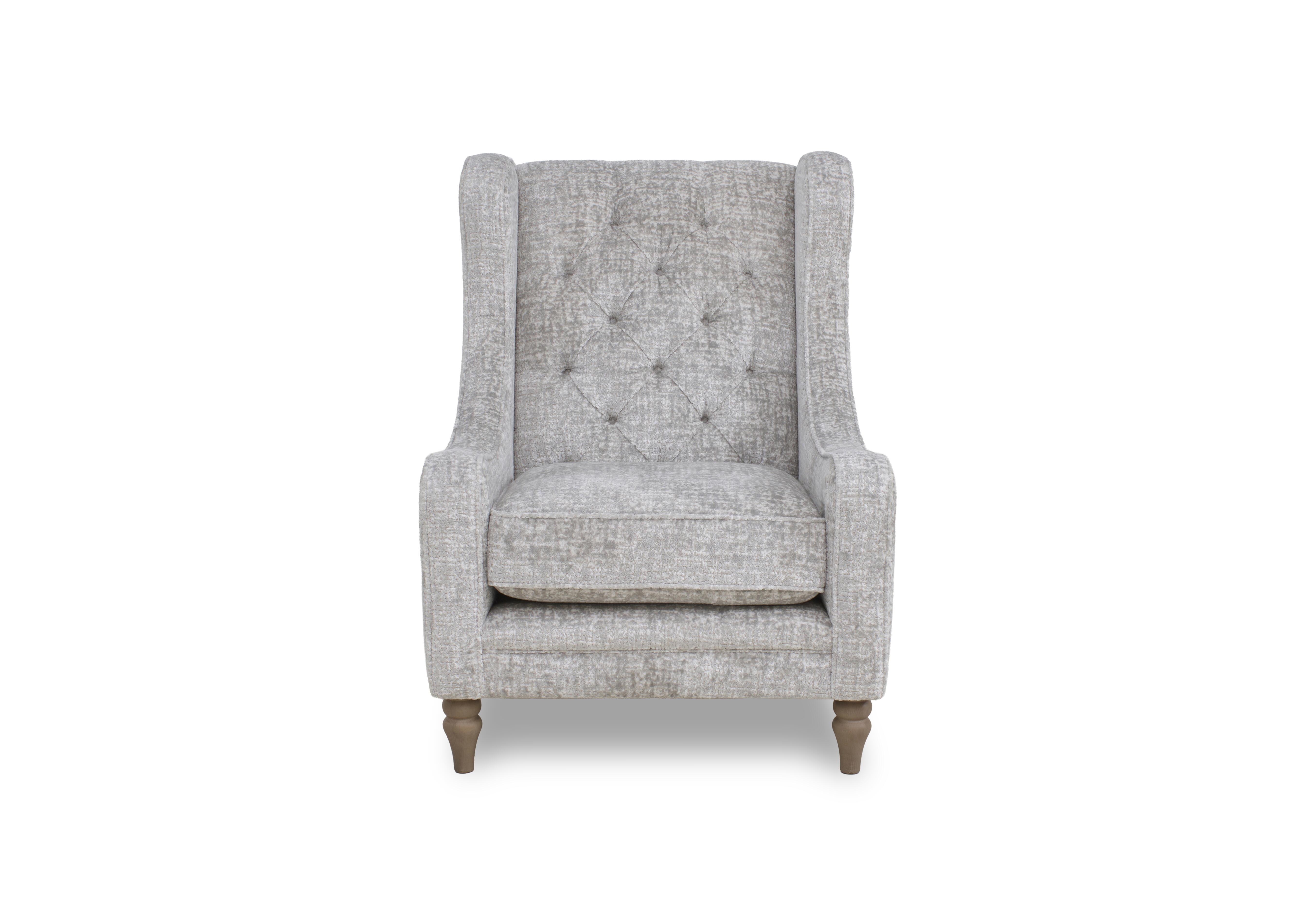 Cotswold Accent Chair in Kingsley Silver Wo Ft on Furniture Village