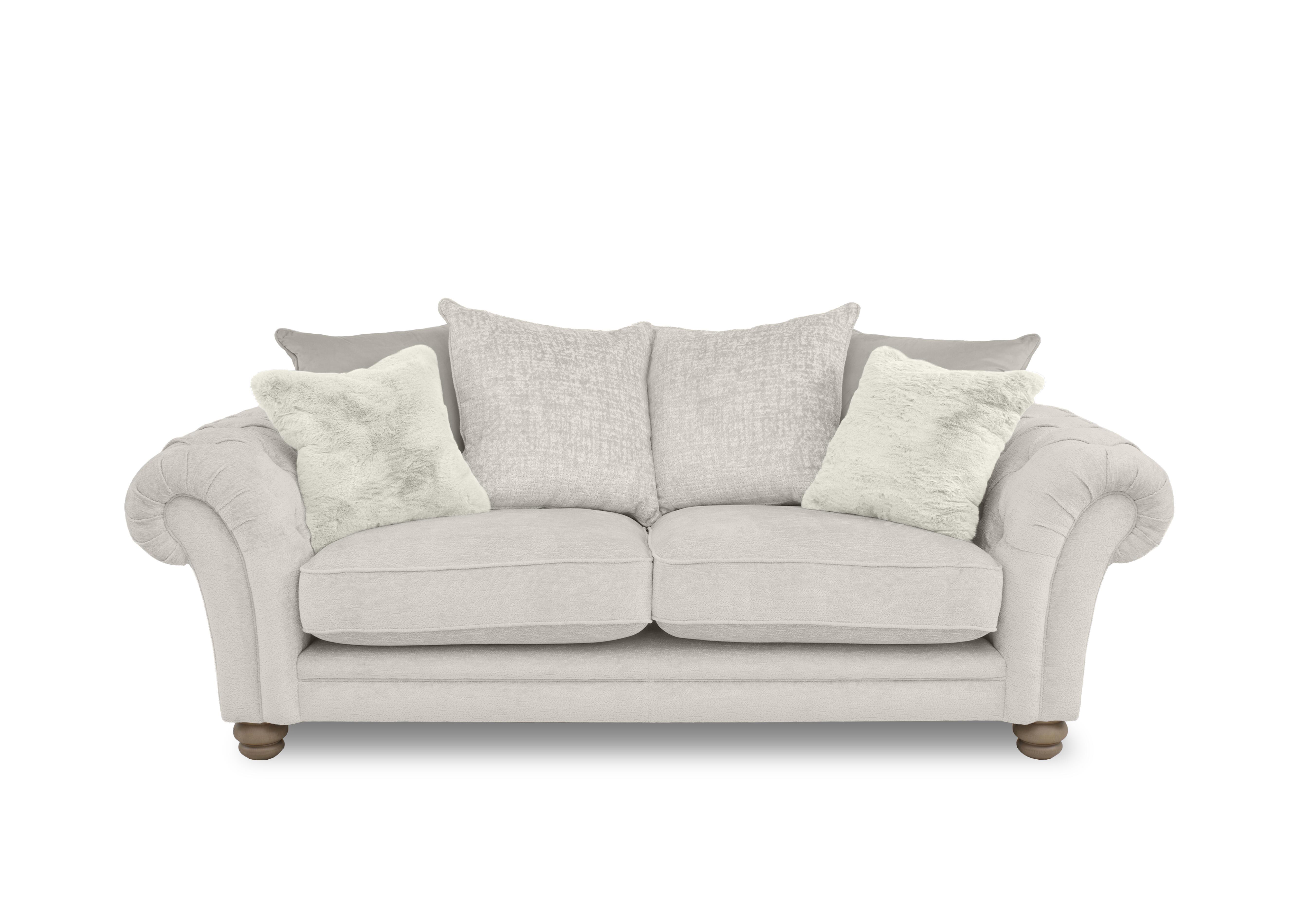 Cotswold 3 Seater Scatter Back Sofa in Darwin Ivory Wo Ft on Furniture Village