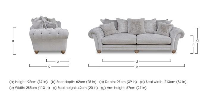 Cotswold Grand Split Frame Scatter Back Sofa in  on Furniture Village