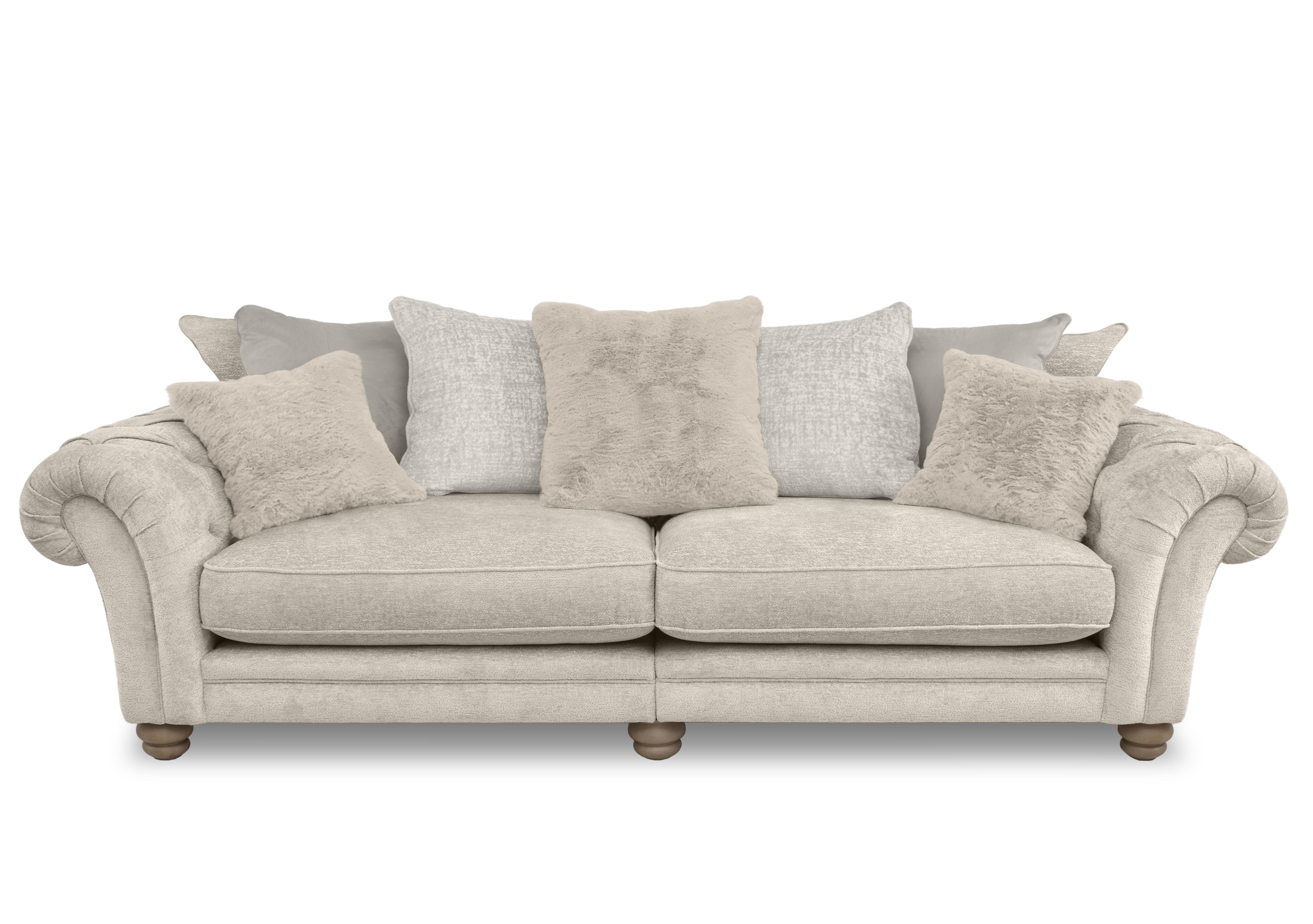 Cotswold Grand Split Frame Scatter Back Sofa in Burford Biscuit Wo Ft on Furniture Village