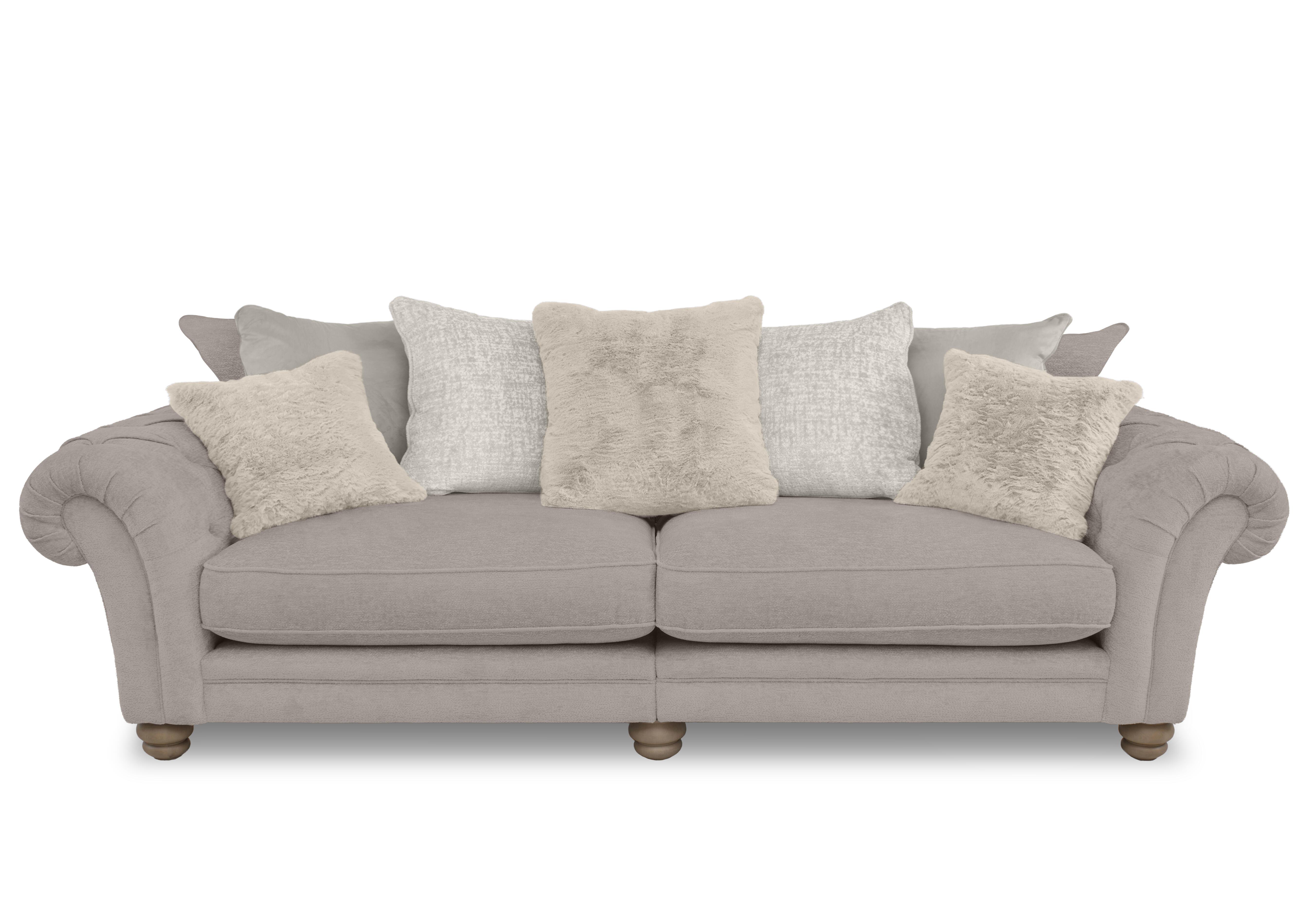 Cotswold Grand Split Frame Scatter Back Sofa in Darwin Mink Wo Ft on Furniture Village
