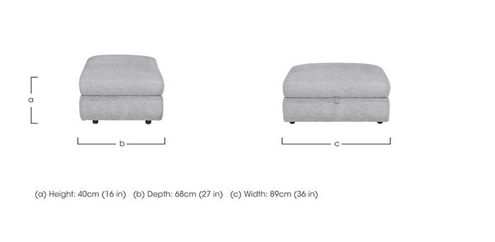 Cotswold Storage Footstool in  on Furniture Village