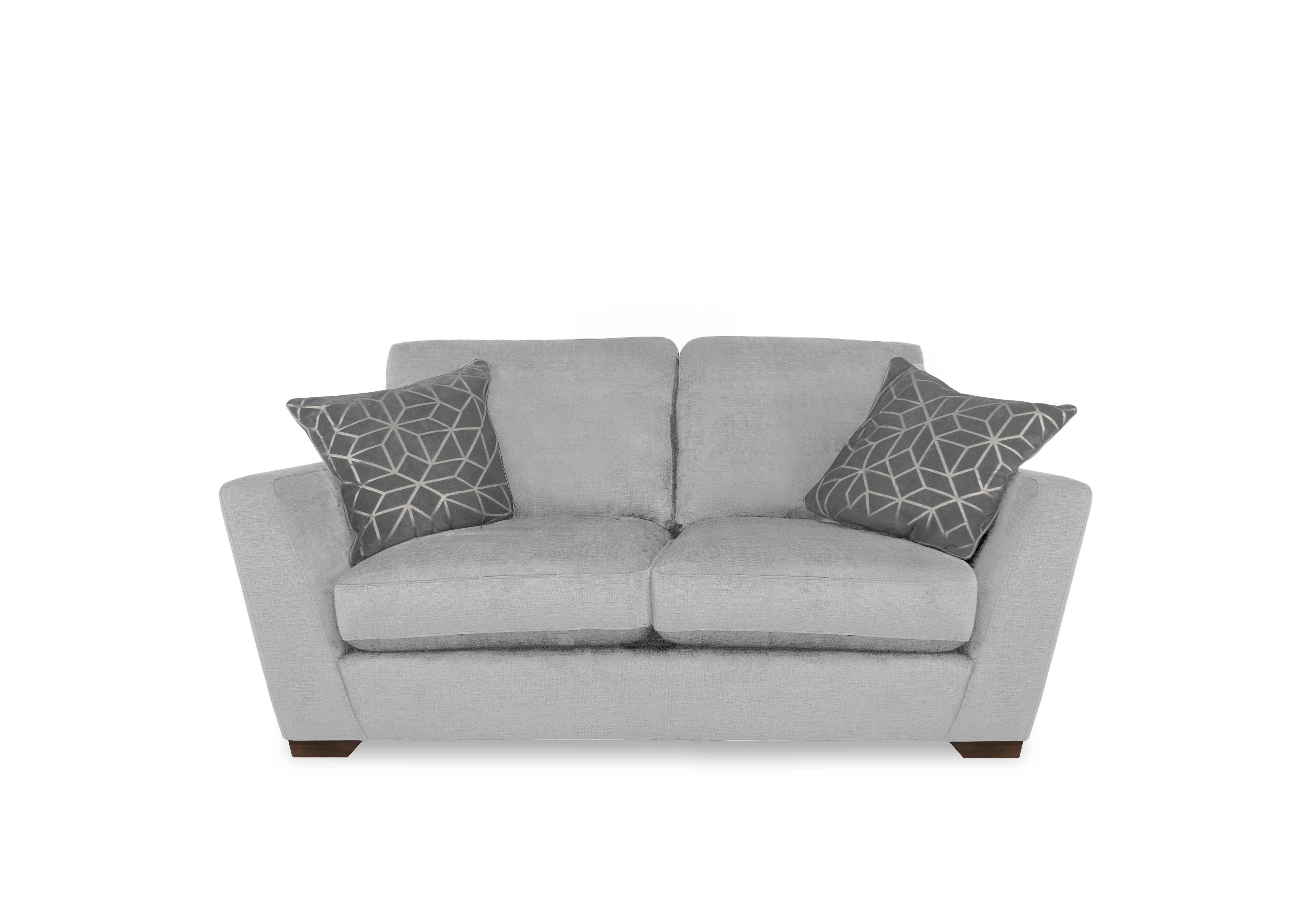 Royale 2 Seater Sofa in Lustro Silver on Furniture Village