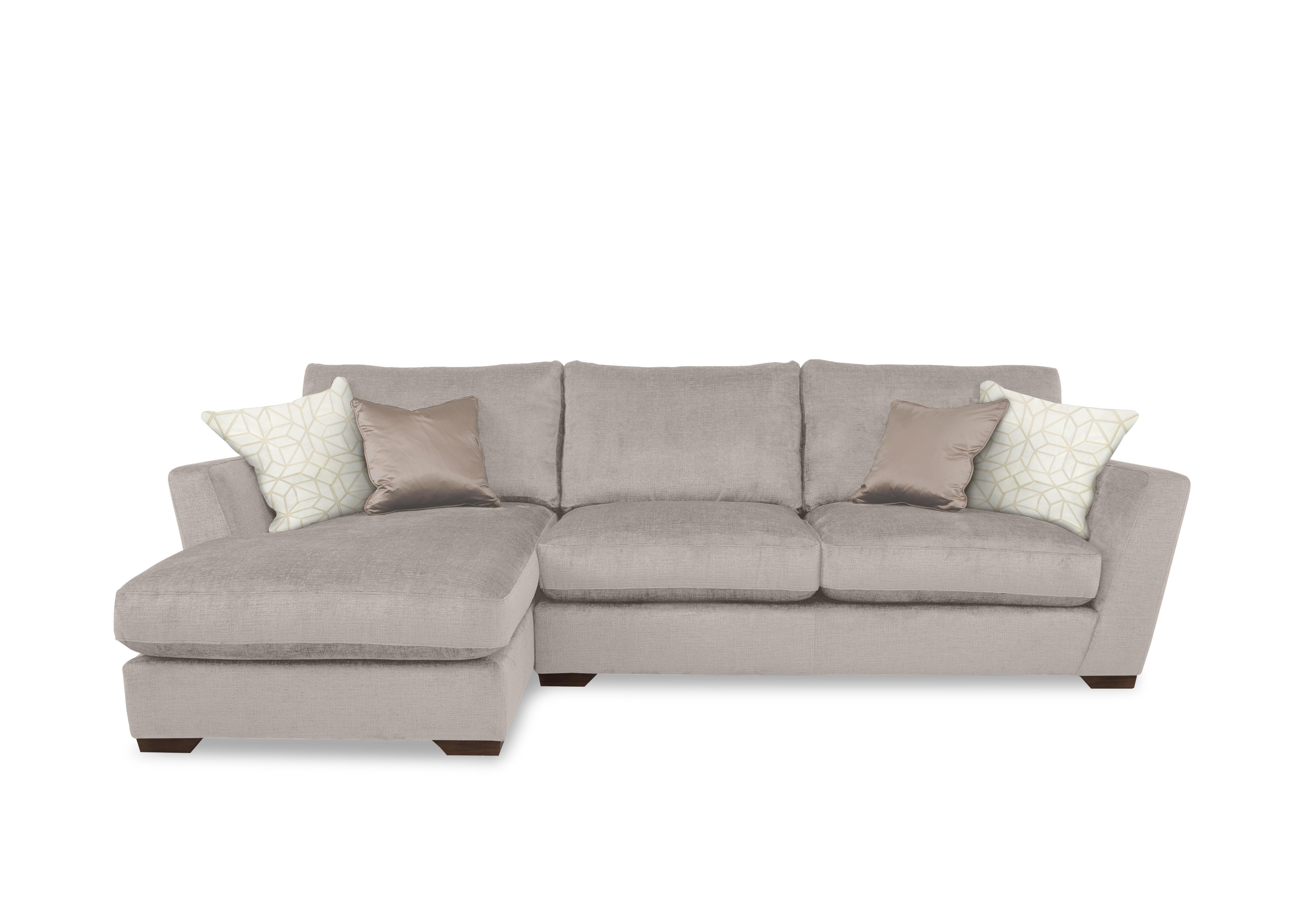 Royale 3 Seater Chaise End Sofa in Lustro Biscuit on Furniture Village