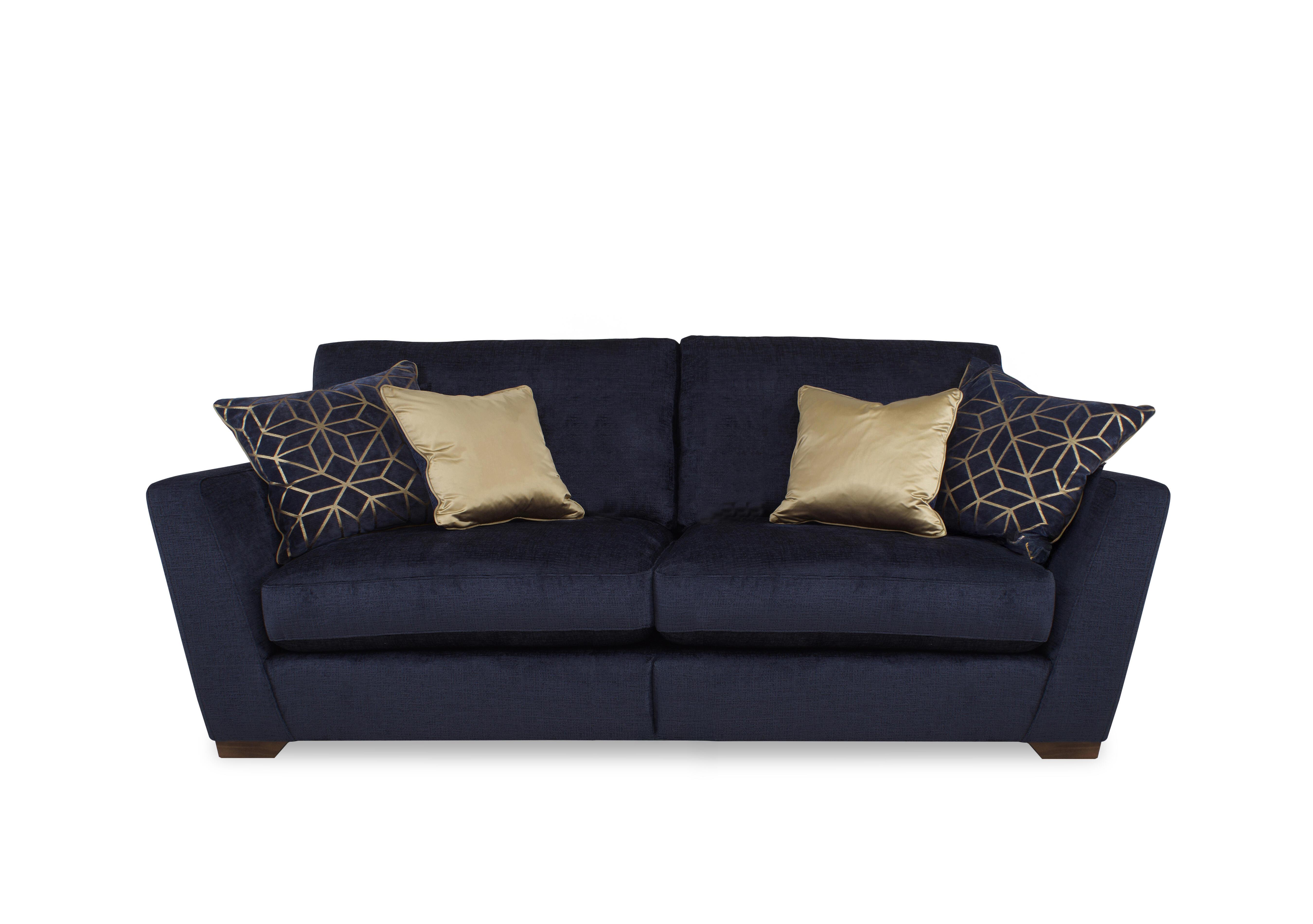 Royale 4 Seater Split Frame Sofa in Lustro Indigo on Furniture Village